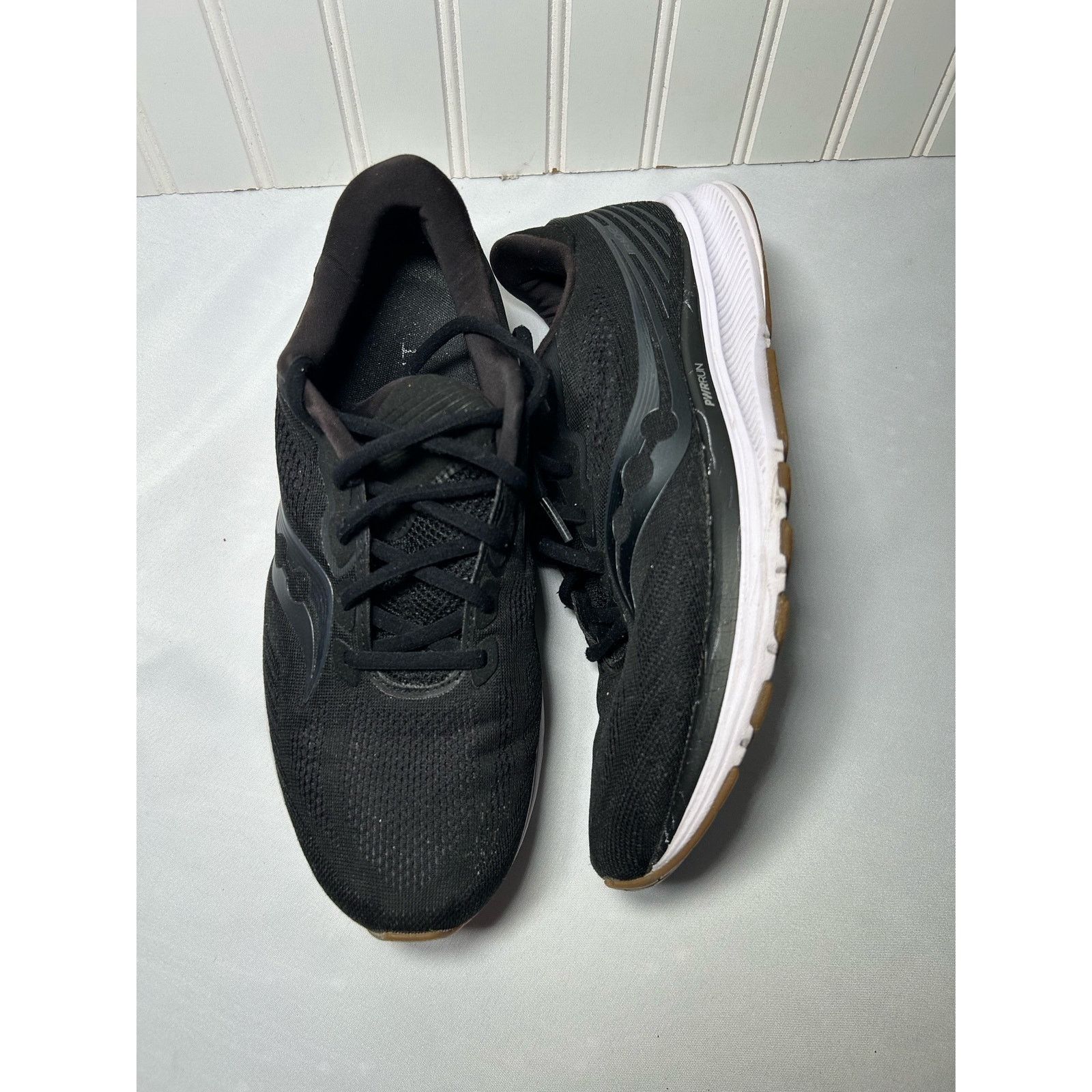 Saucony Men's Saucony Ride 14, Black/Gum, 11 D Medium Size US 11 / EU 44 - 5 Thumbnail