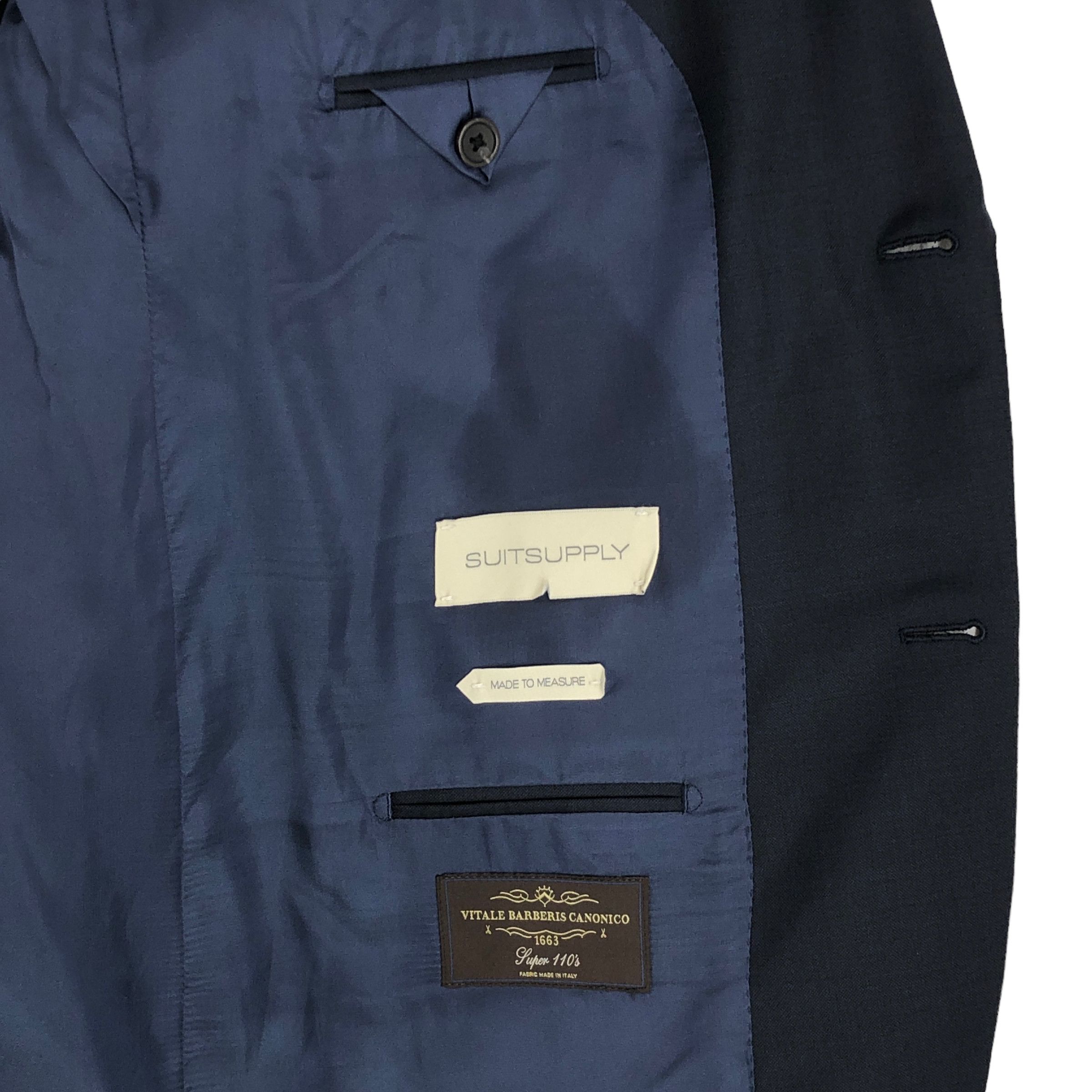 Suitsupply Lazio Wool Formal Suit EU:58; UK/US:48 - W46 L34 Size 48R - 11 Thumbnail