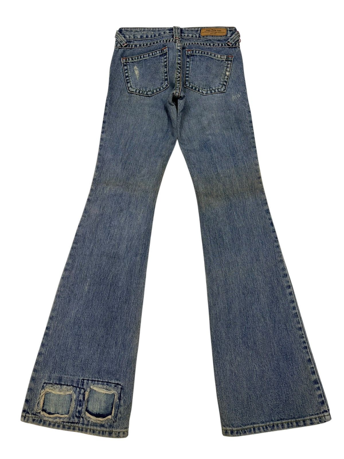 If Six Was Nine Flare Jeans Japanese Shake Shake Mud Wash Distressed Denim Size 26" / US 2 / IT 38 - 2 Thumbnail