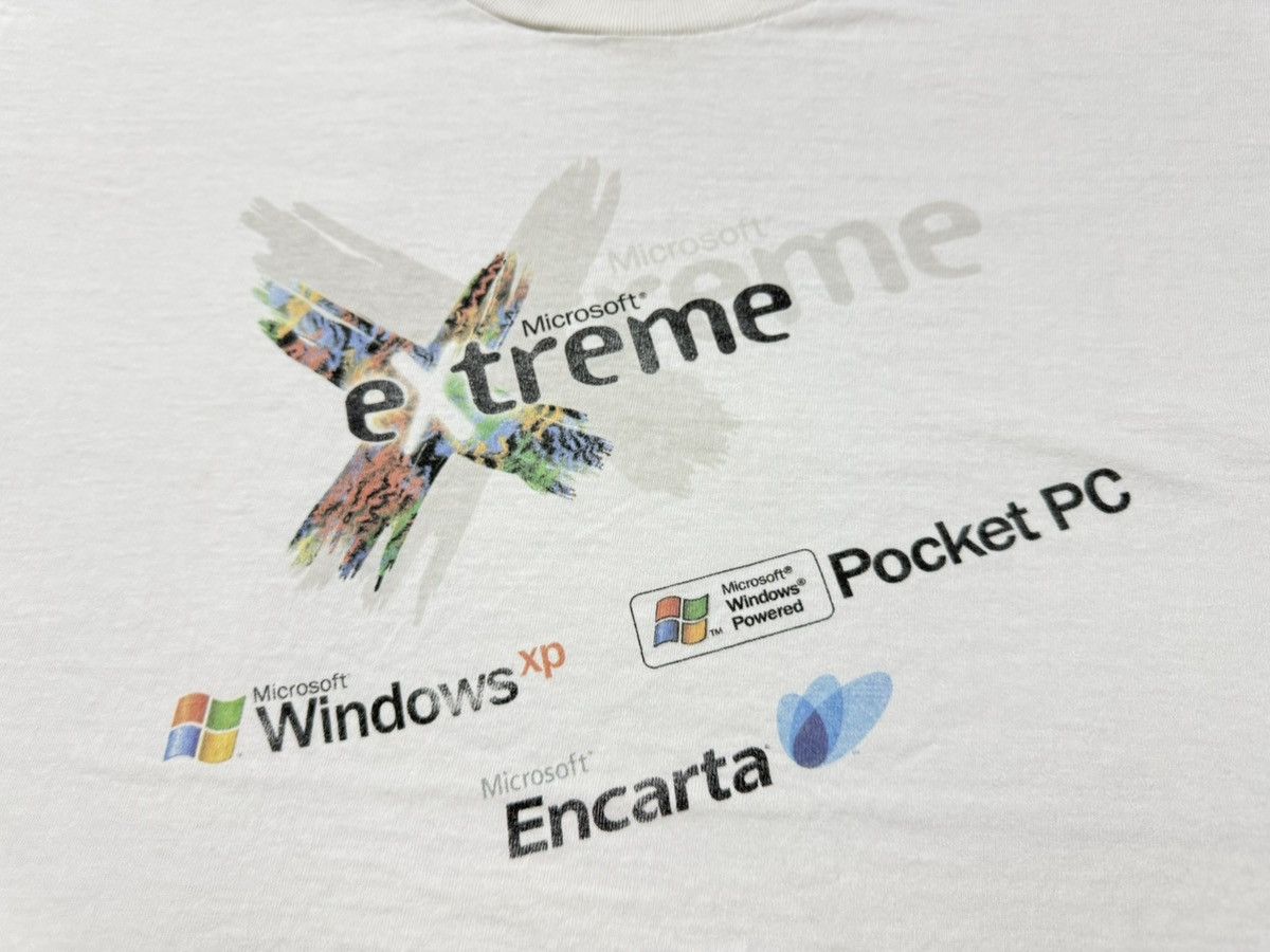 Microsoft × Vintage VTG 2000s Microsoft Extreme Tour X Game T-Shirt Size US XL / EU 56 / 4 - 4 Thumbnail