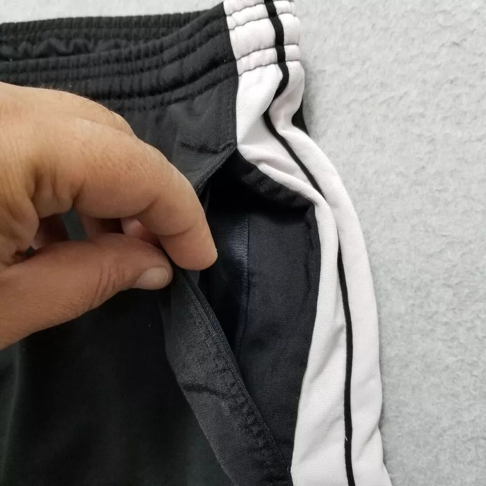Puma Puma Track Pants Womens Small 32x31 Black Logo Stipes Jogger Size 32" / US 10 / IT 46 - 8 Thumbnail
