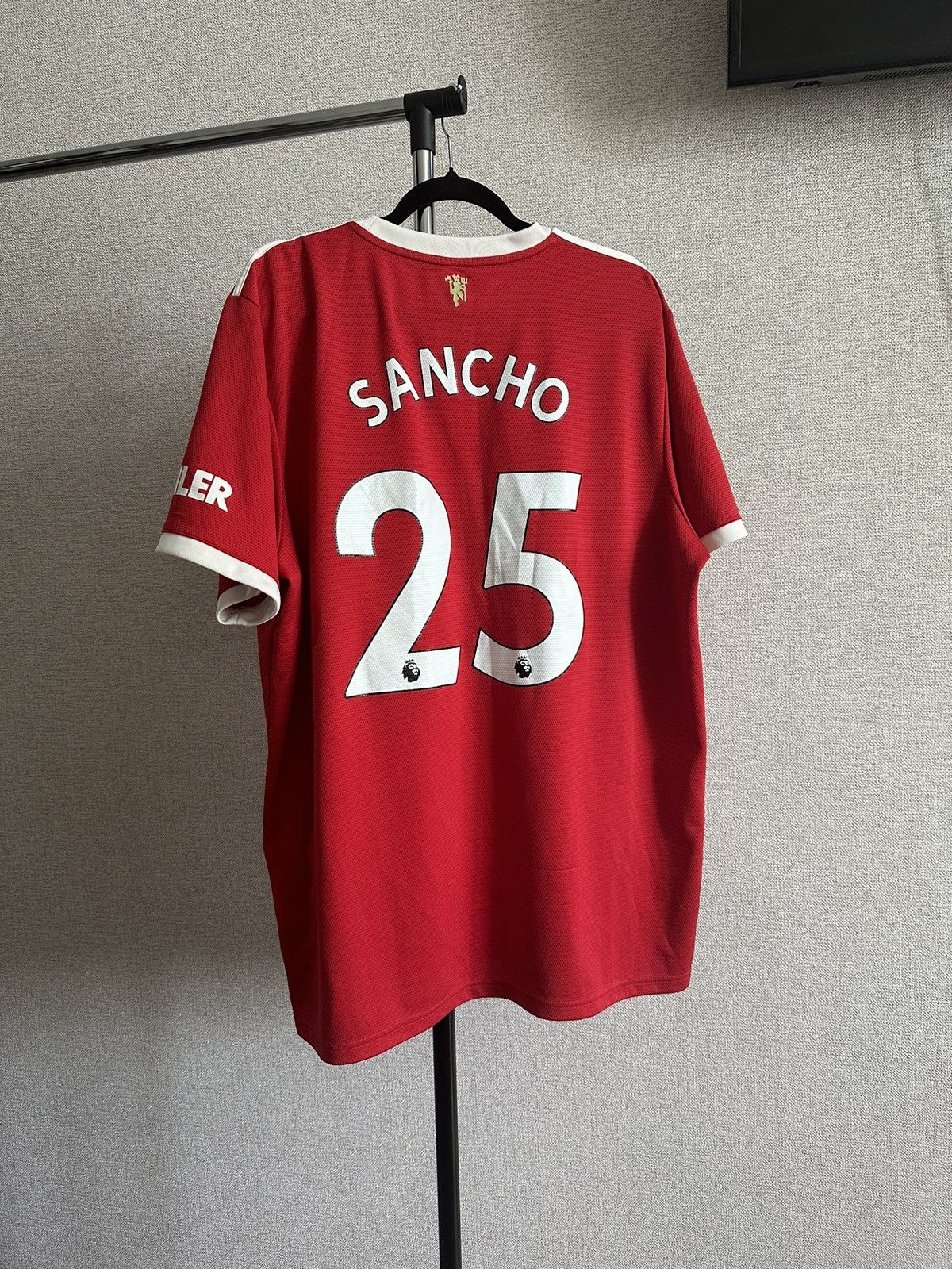 Adidas 2021/22 Adidas Sancho #25 Home Soccer Jersey Size US XXL / EU 58 / 5 - 1 Thumbnail