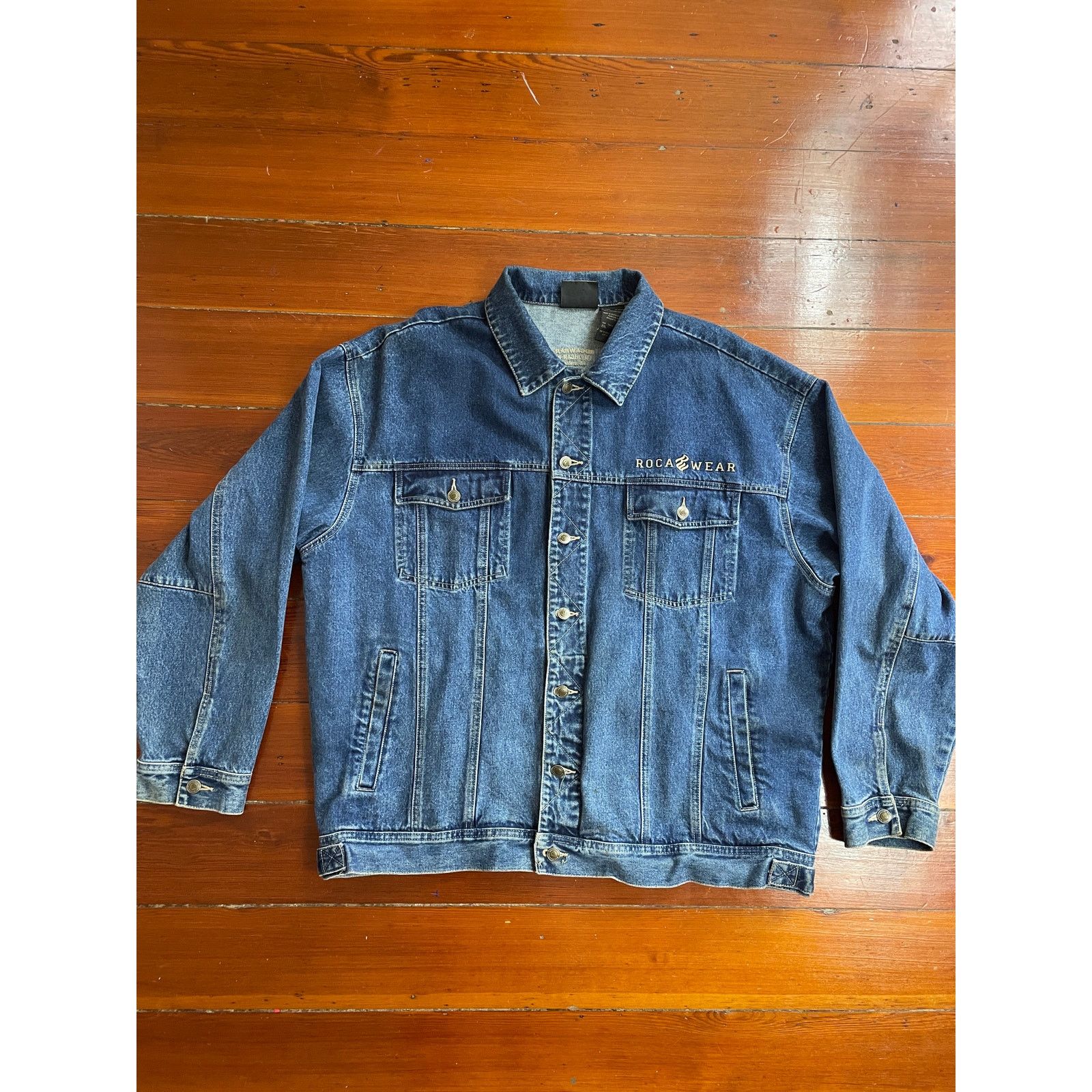 Vintage Rocawear Denim Jacket 2XL Y2K Streetwear Jay Z