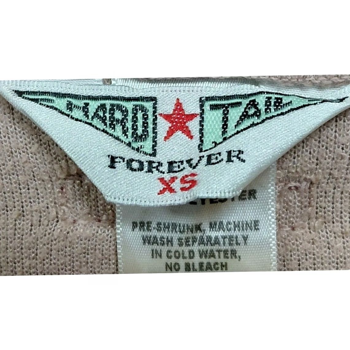 Hard Tail Hard Tail Forever XS Beige Knit Sweater Women XS Crew Neck Long Sleeve Pullover Casual Travel Size XS / US 0-2 / IT 36-38 - 5 Thumbnail