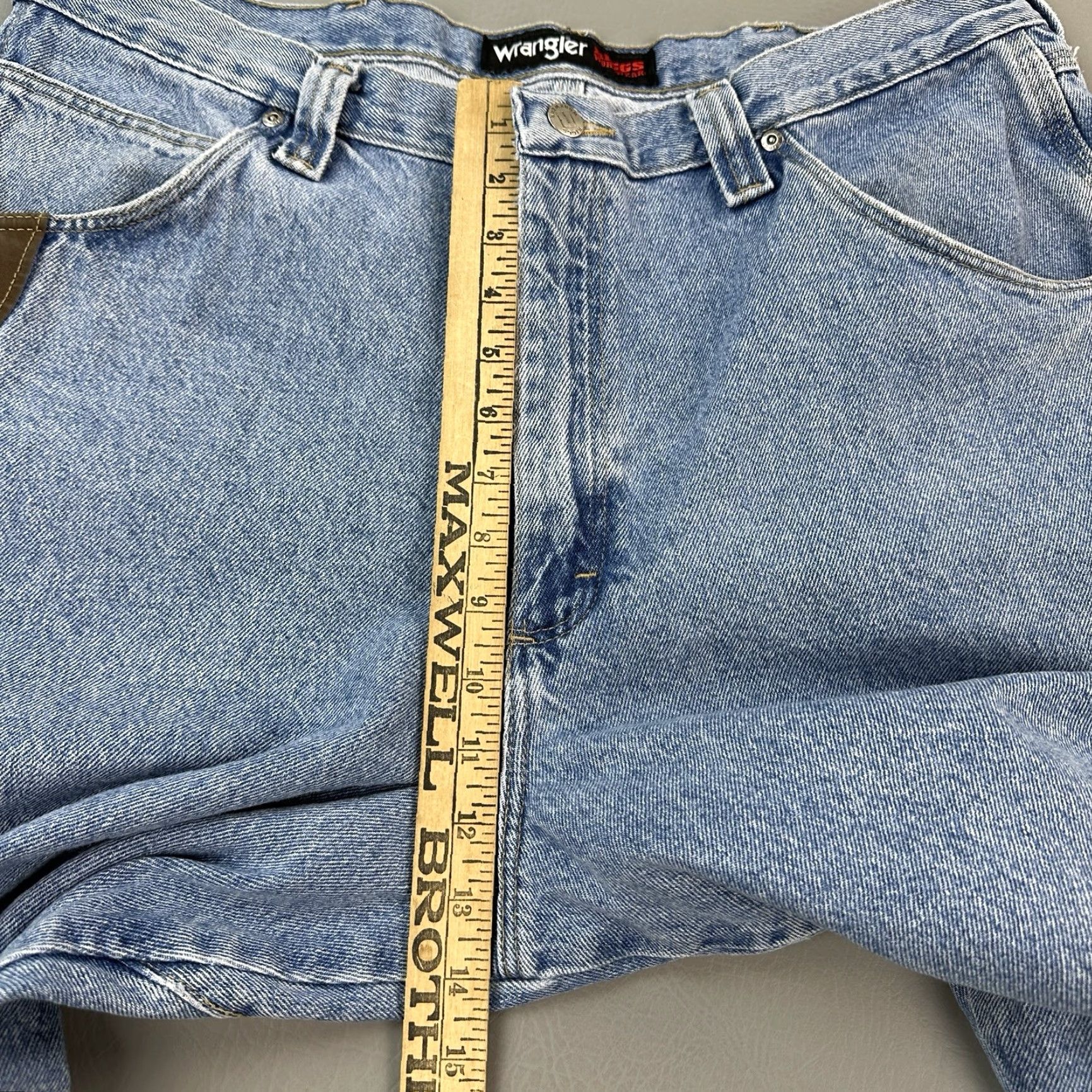 Wrangler Wrangler Riggs Jeans Mens 38x30 Blue Relaxed Fit Workhorse Carpenter Workwear Jeans Size US 38 / EU 54 - 6 Thumbnail