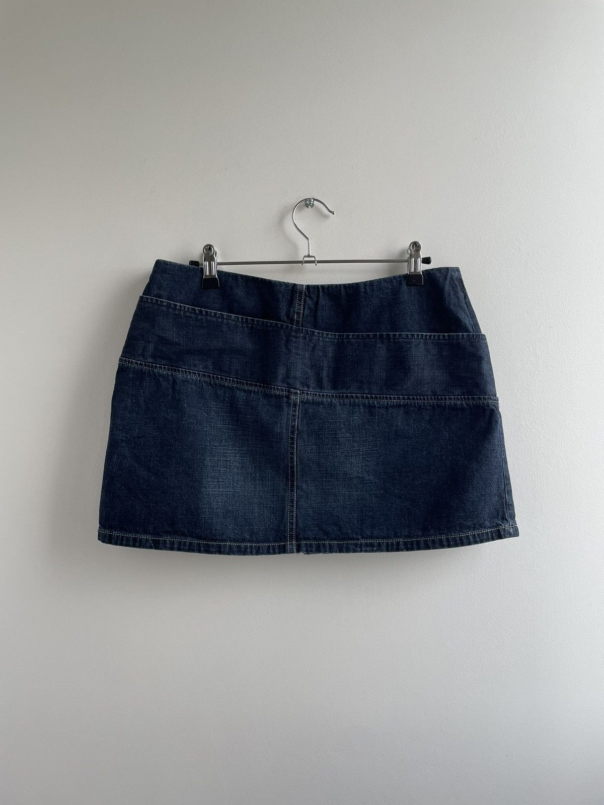 Denim Mini Skirt With Buckle