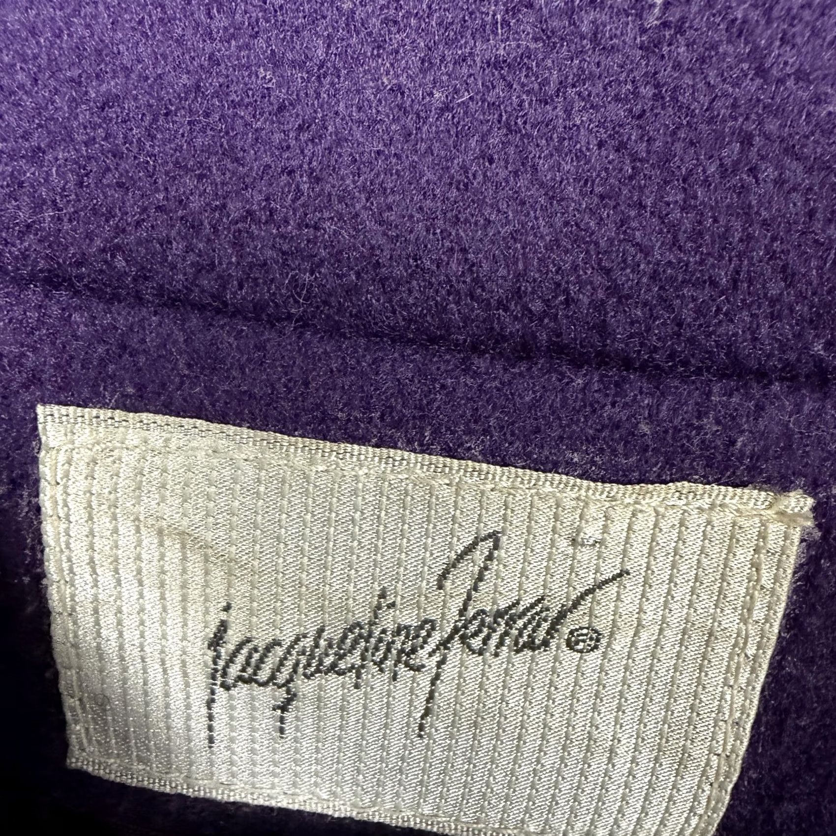 Vintage VINTAGE Jacqueline Ferrar Coat Womens XL Purple 80s 90s Overcoat Wool Mob Wife Grandmacore USA Made Size XL / US 12-14 / IT 48-50 - 5 Thumbnail