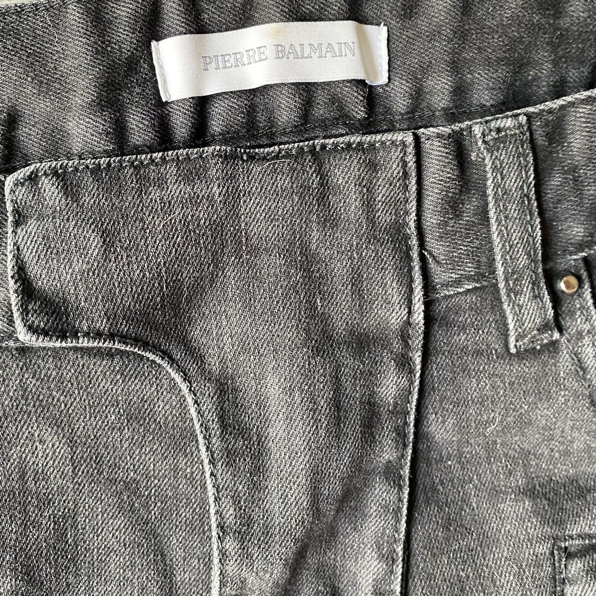 Balmain × Pierre Balmain Pierre Balmain Biker Jeans Size US 30 / EU 46 - 7 Thumbnail