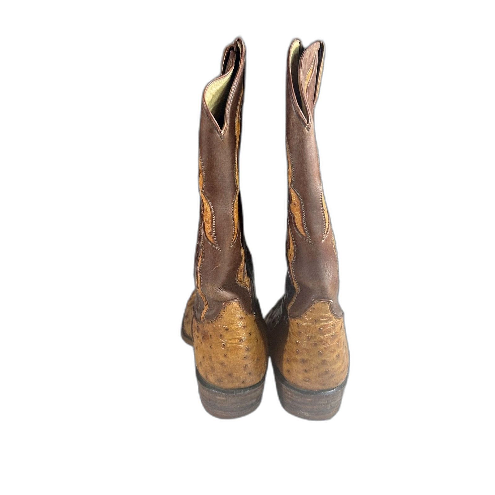 Tony Lama Tony Lama Vintage Western Leather Boots Quill Ostrich Skin B Size US 11 / EU 44 - 6 Thumbnail