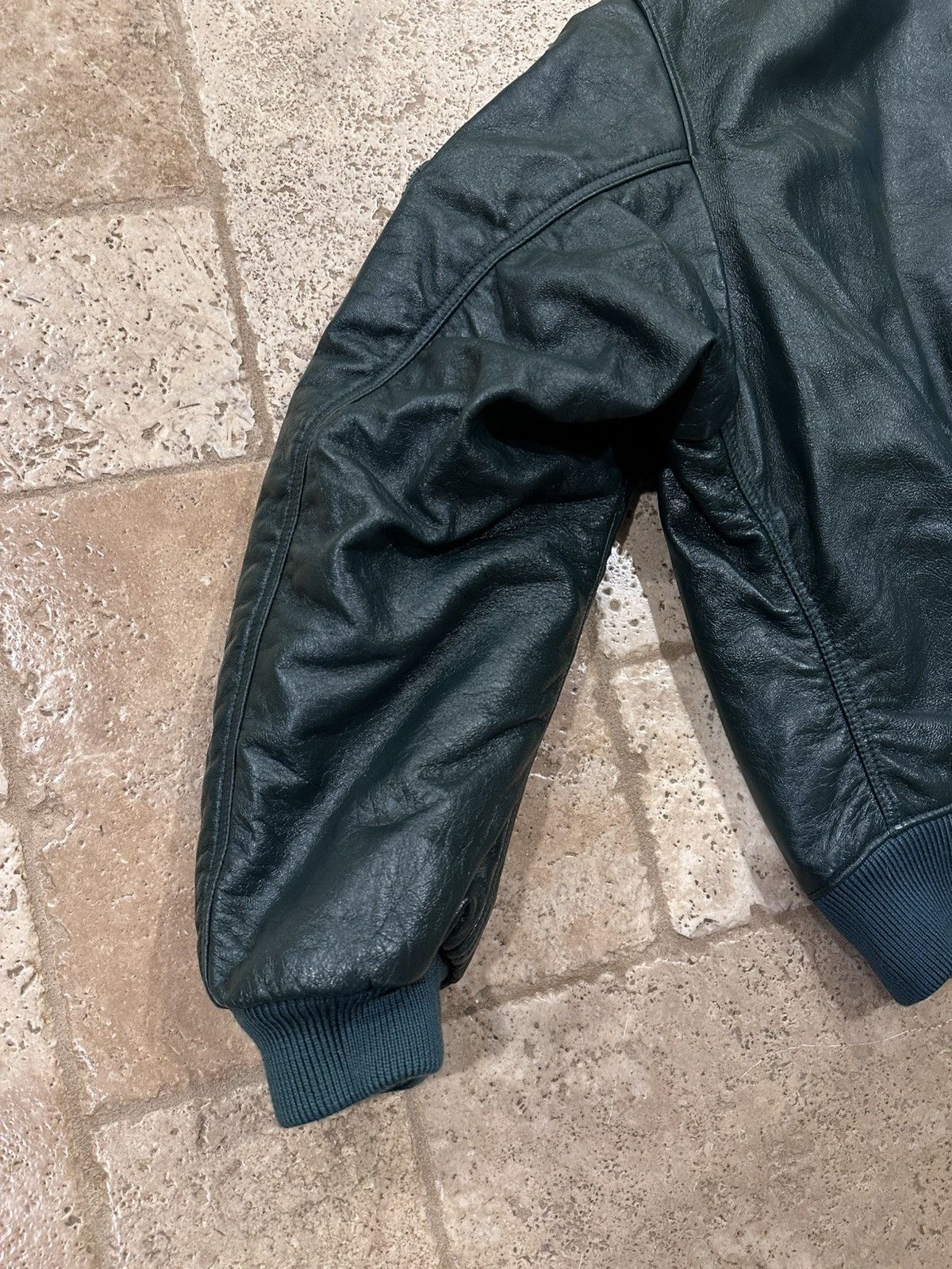 Prada Prada x Raf Simmons Nappa Bomber Leather Billiard Green FW21 Size US L / EU 52-54 / 3 - 11 Thumbnail