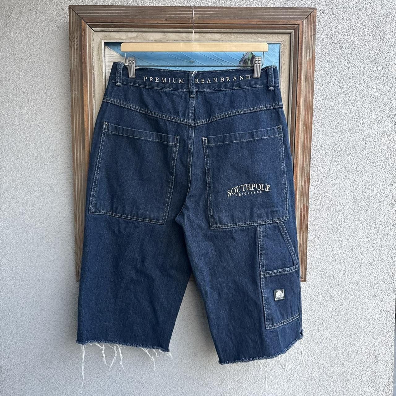 Southpole blue denim jorts shorts Size 34