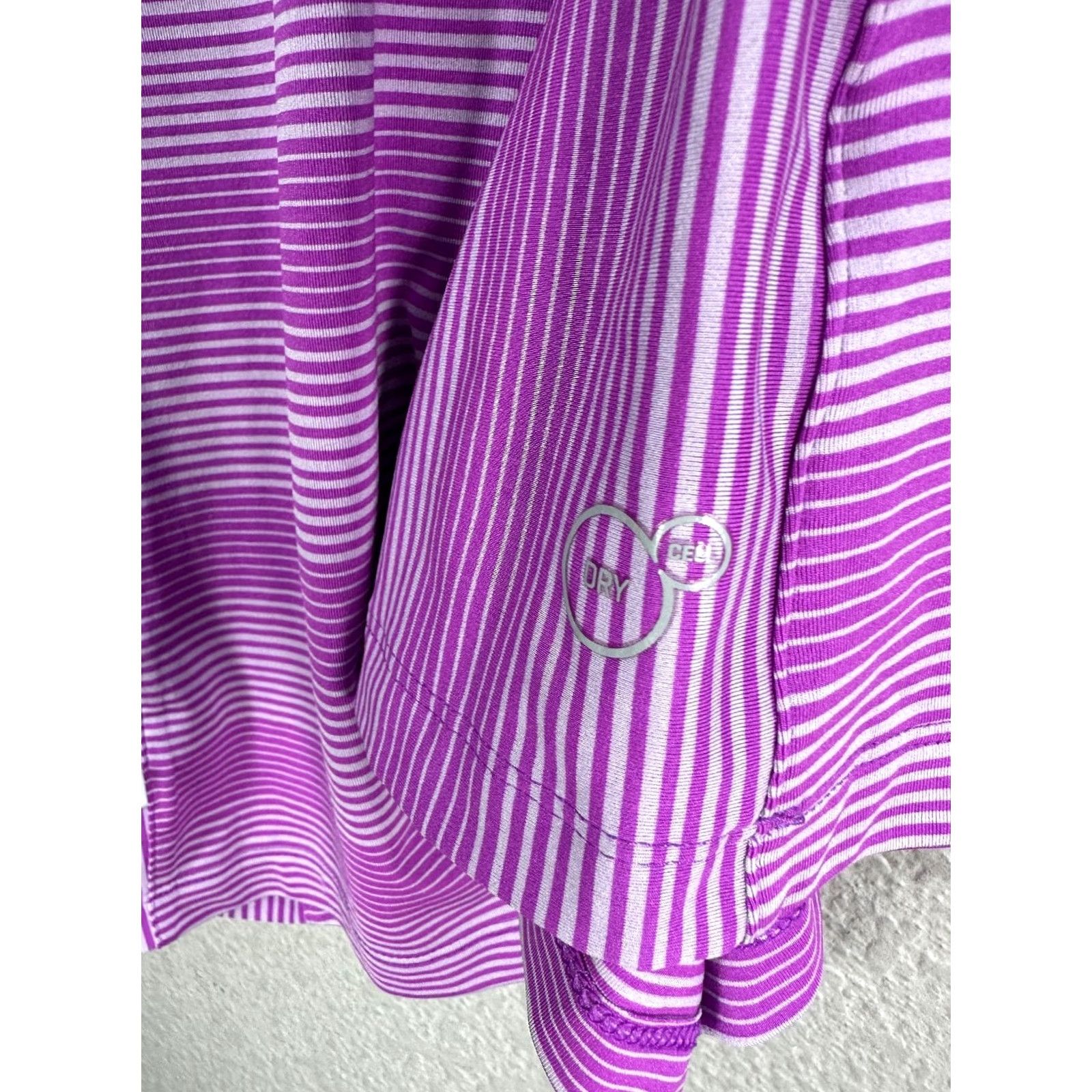 Puma VINTAGE Women's Puma Golf Dry Cell Purple Gold Stripe Vest Top Tennis Athletic XS NWOT Size XS / US 0-2 / IT 36-38 - 4 Thumbnail