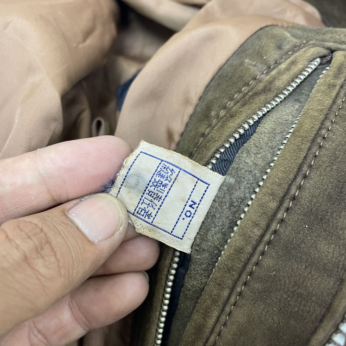 Genuine Leather 💥Japanese Brand MITSUKOSHI Suede Leather Bomber Jacket Size US M / EU 48-50 / 2 - 8 Thumbnail