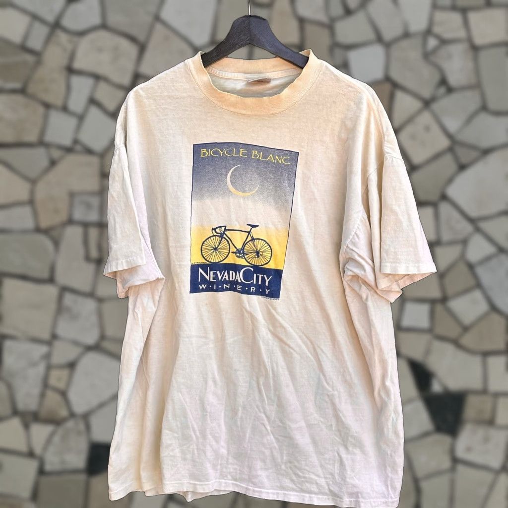 Vintage VINTAGE 1980s Nevada City Winery Bicycle T-shirt XXL Size US XXL / EU 58 / 5 - 1 Thumbnail