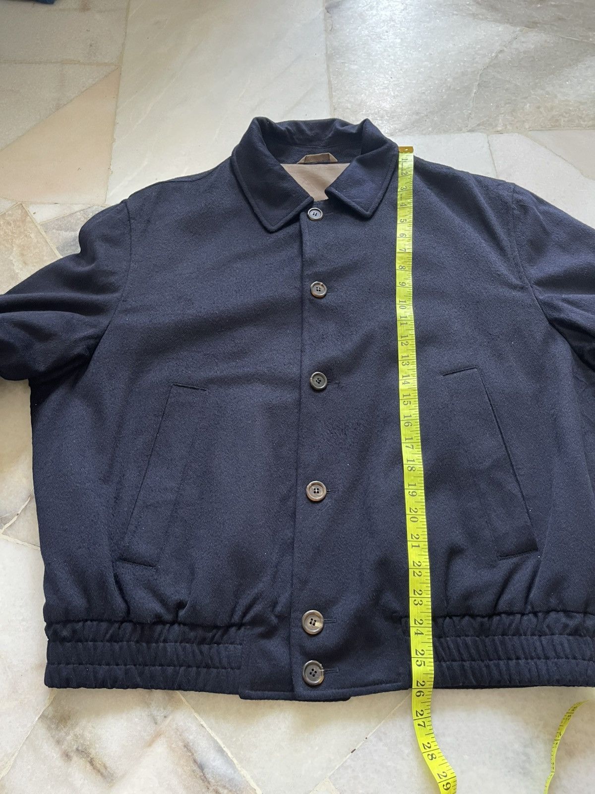 Brioni Brioni Wool Button Bomber Jacket Size US L / EU 52-54 / 3 - 17 Thumbnail