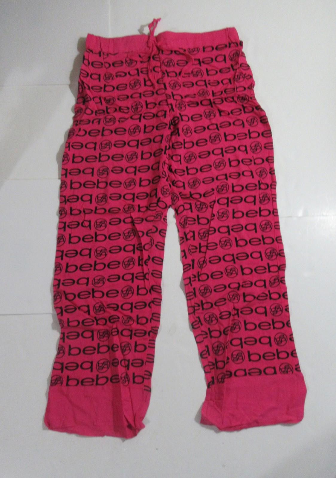United Colors Of Benetton bebe Sleepwear Pajama Pants Bottoms All Over Logo Print Pink Size ONE SIZE - 2 Thumbnail