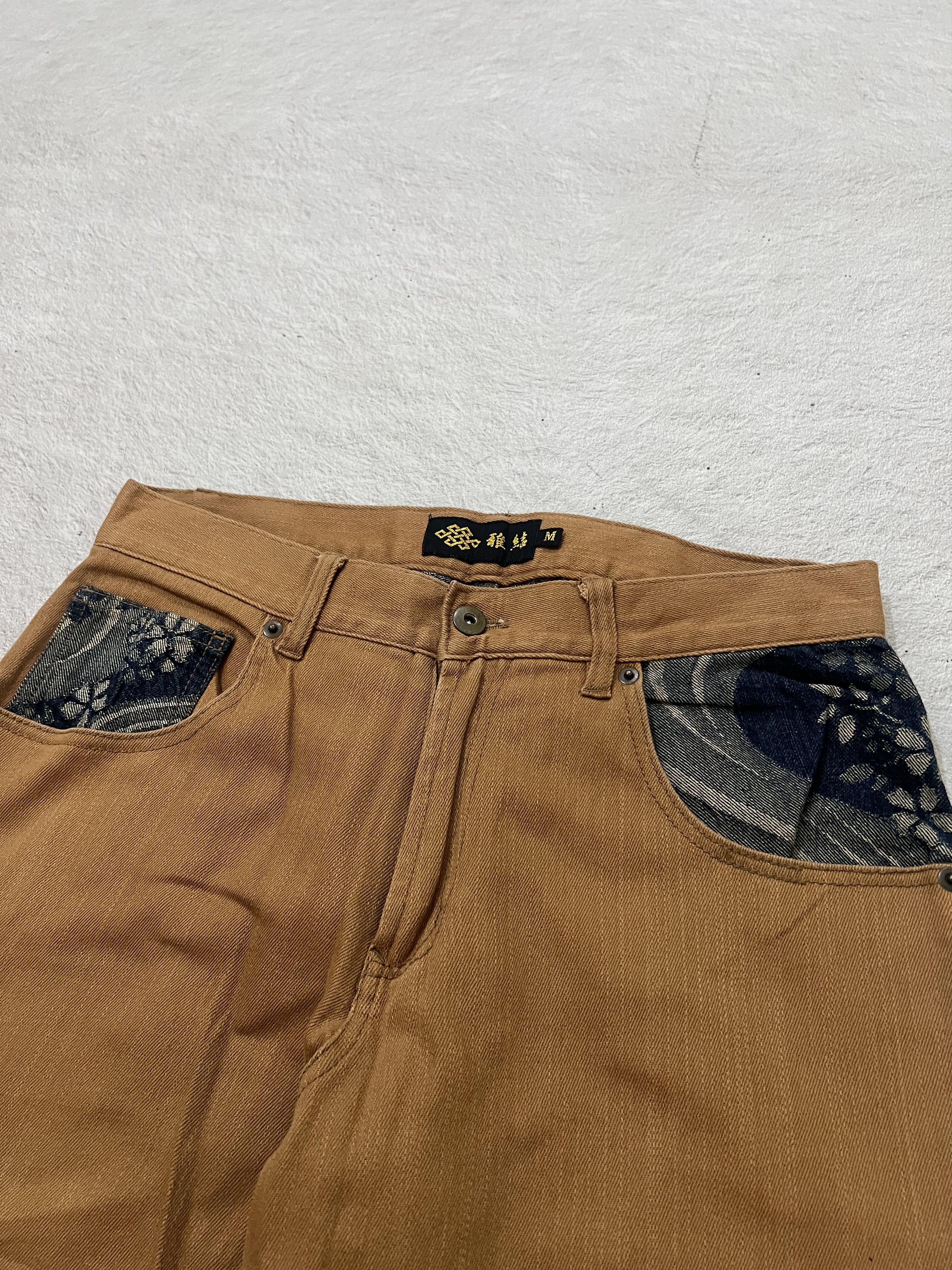 Japanese Brand 2000s Archival Sukajan Embroidery Jeans y2k Lgb Ifsixwasnine Size US 30 / EU 46 - 5 Thumbnail