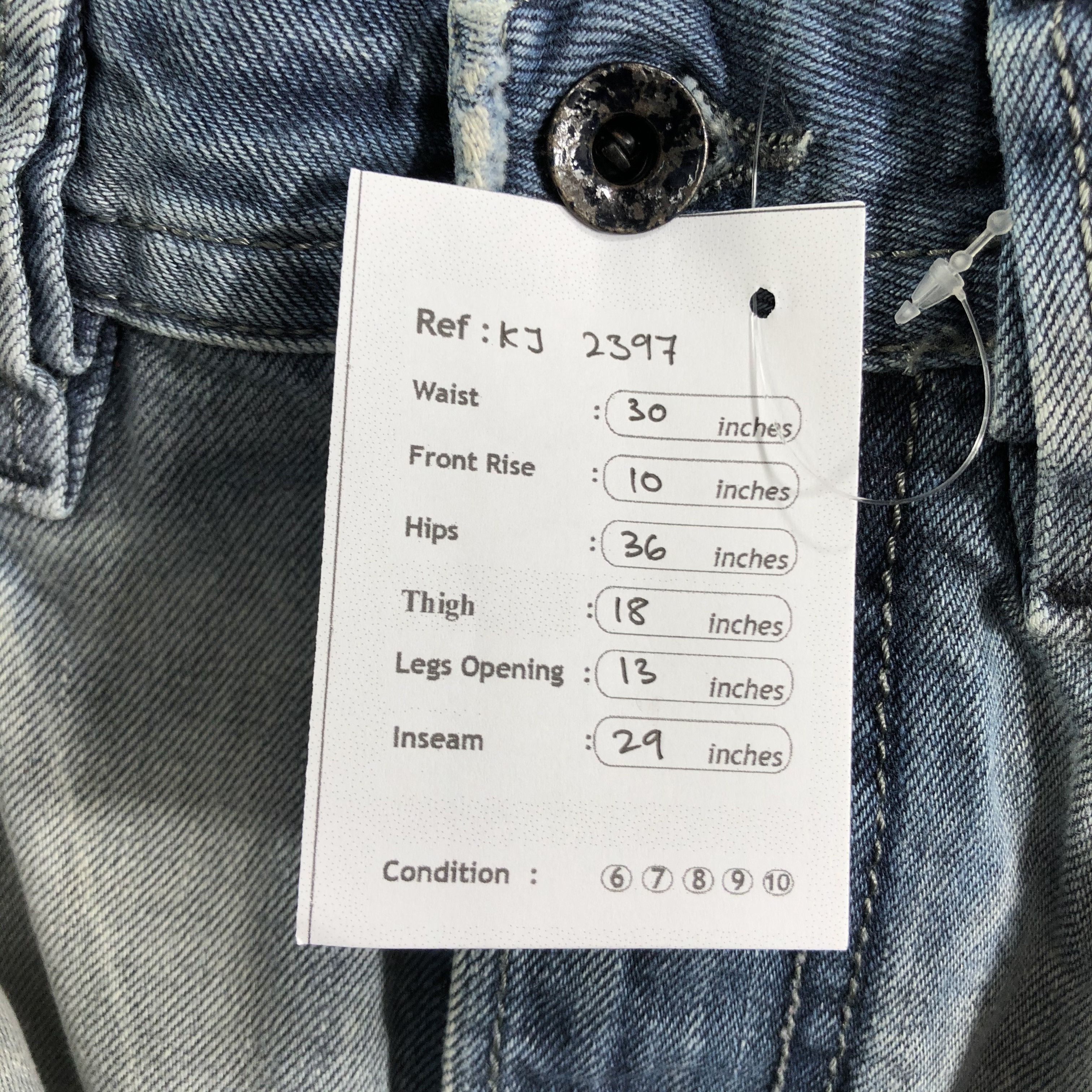 Diesel Distress Diesel Jeans Faded Blue Denim KJ2397 Size US 26 / EU 42 - 16 Thumbnail