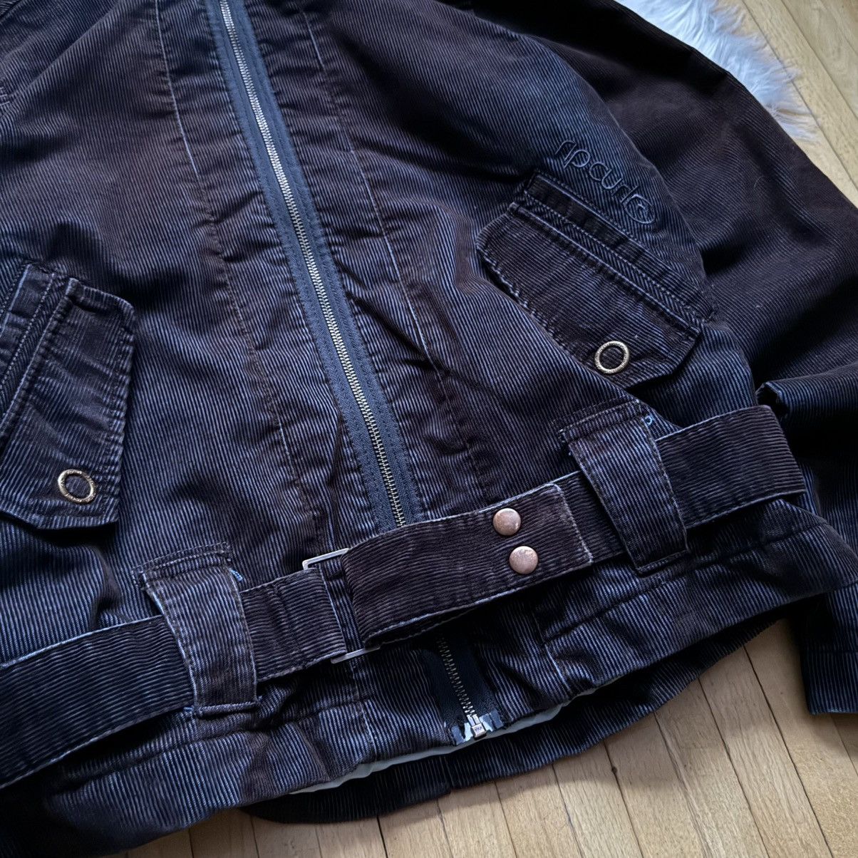 If Six Was Nine 📌 Vintage Rip Curl Avant Garde Y2K Bomber Jacket Fur Hood Size M / US 6-8 / IT 42-44 - 4 Thumbnail