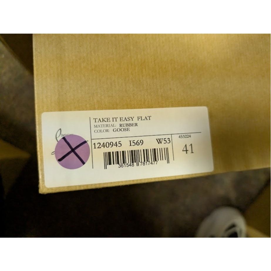 Christian Louboutin o1rshd1 Take It Easy Flat Slippers in Goose Size US 8 / EU 41 - 24 Thumbnail