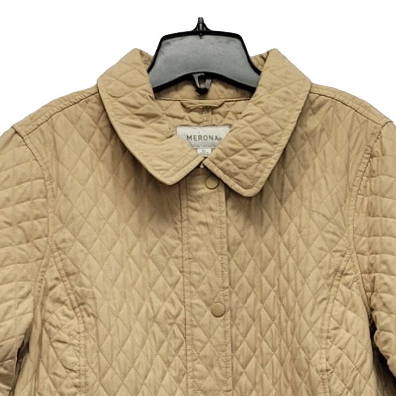 Merona Merona Womens XL Polyester Quilted Full Zip Snap Up Jacket Size XL / US 12-14 / IT 48-50 - 2 Thumbnail