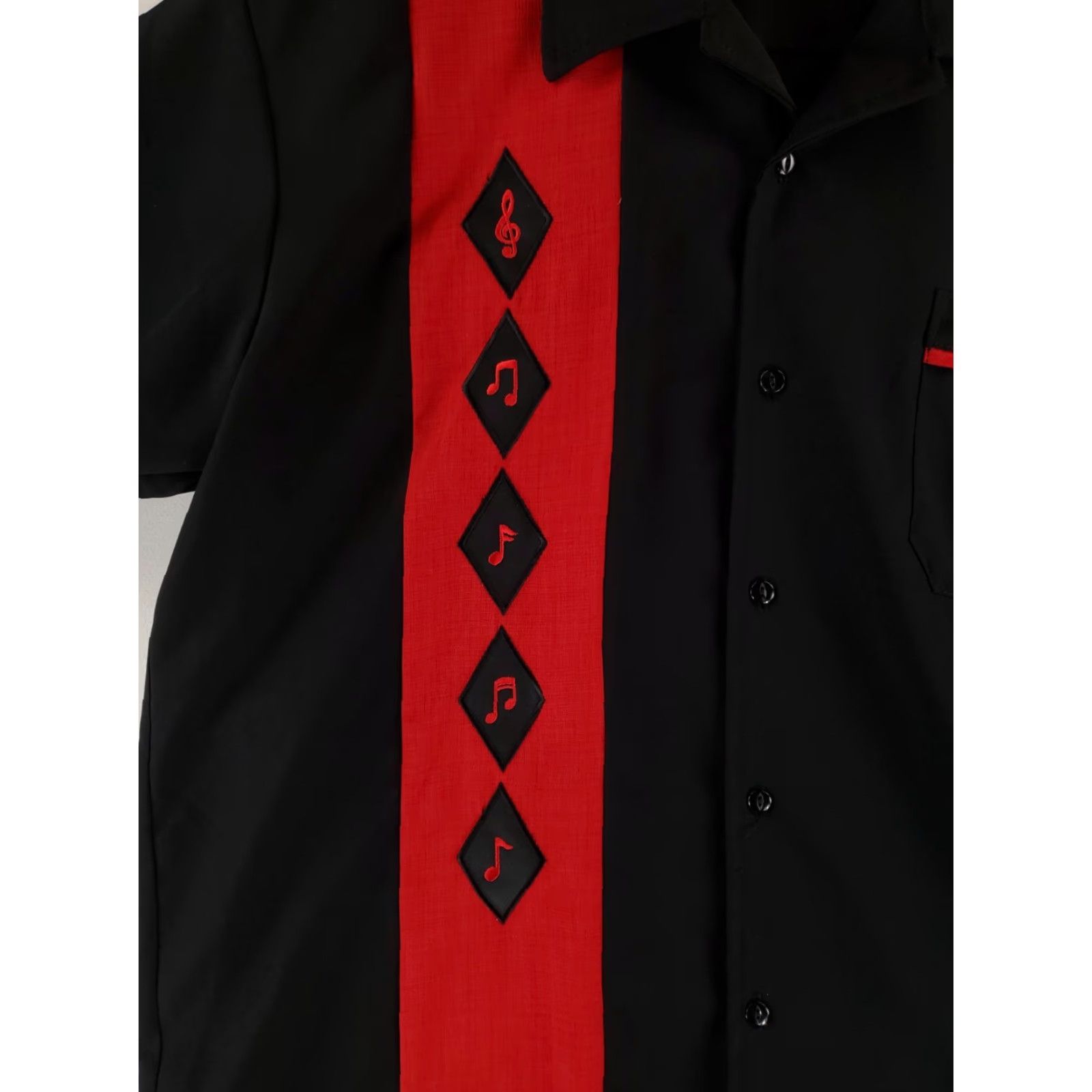 Vintage Graceland Elvis Presley Bowling Button Up Shirt Black Made USA Red Mens L Black Mens L Size US L / EU 52-54 / 3 - 4 Thumbnail