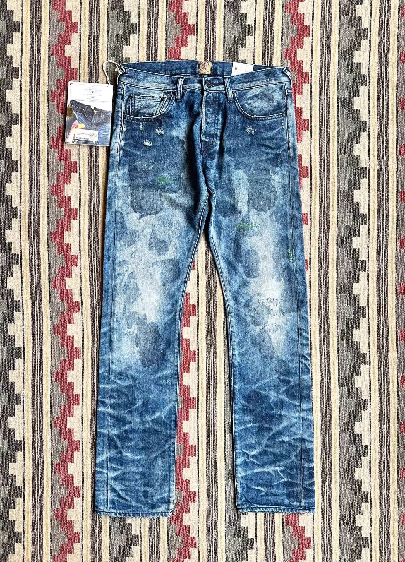 Prps PRPS GOODS&CO Heavy Acid Embroidered Patch Jeans 30 Size US 30 / EU 46 - 1 Thumbnail