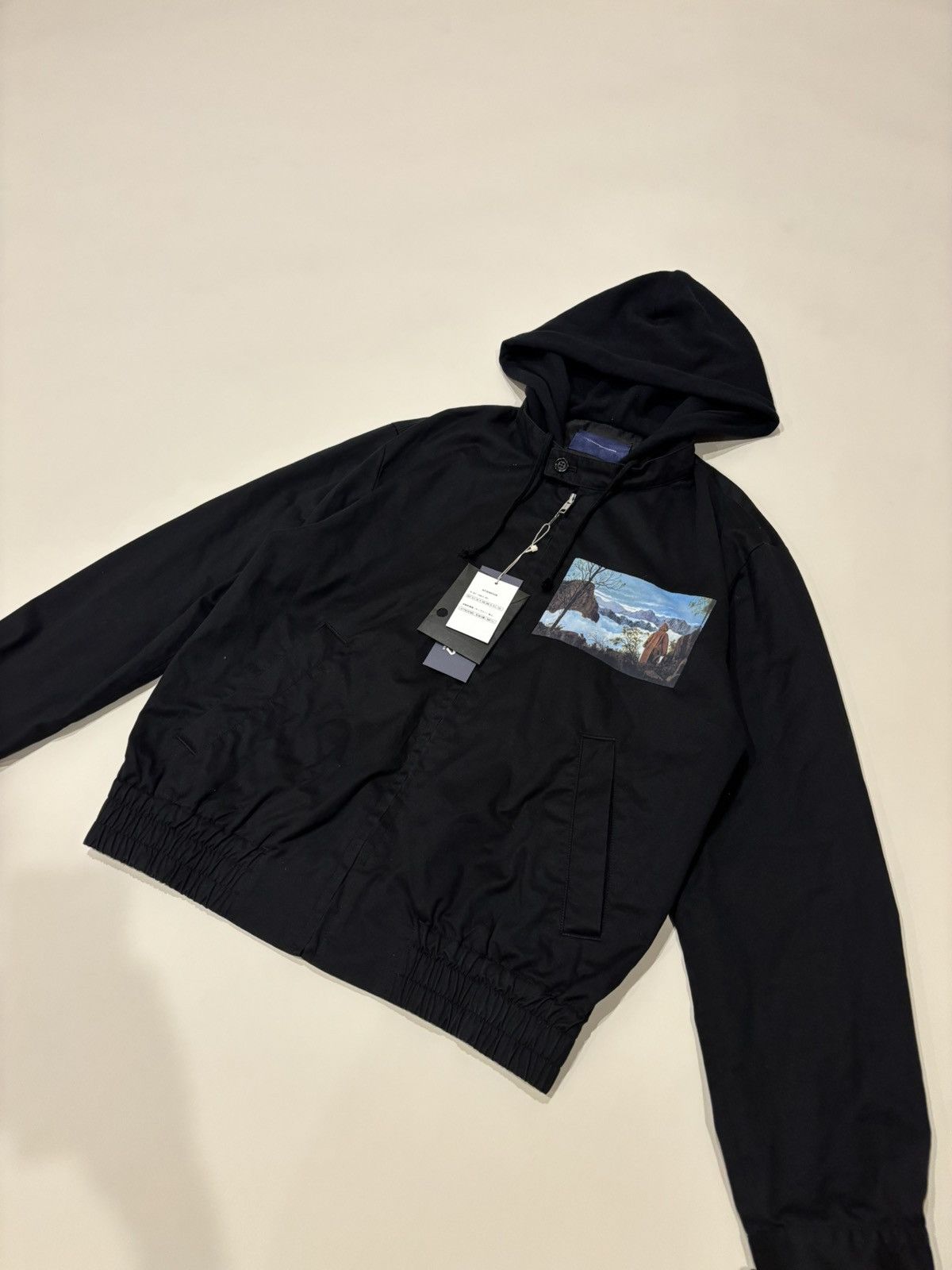 John Undercover Joy Division John Undercover AW18 Chest Graphic Zip Hoodie Size US M / EU 48-50 / 2 - 2 Thumbnail