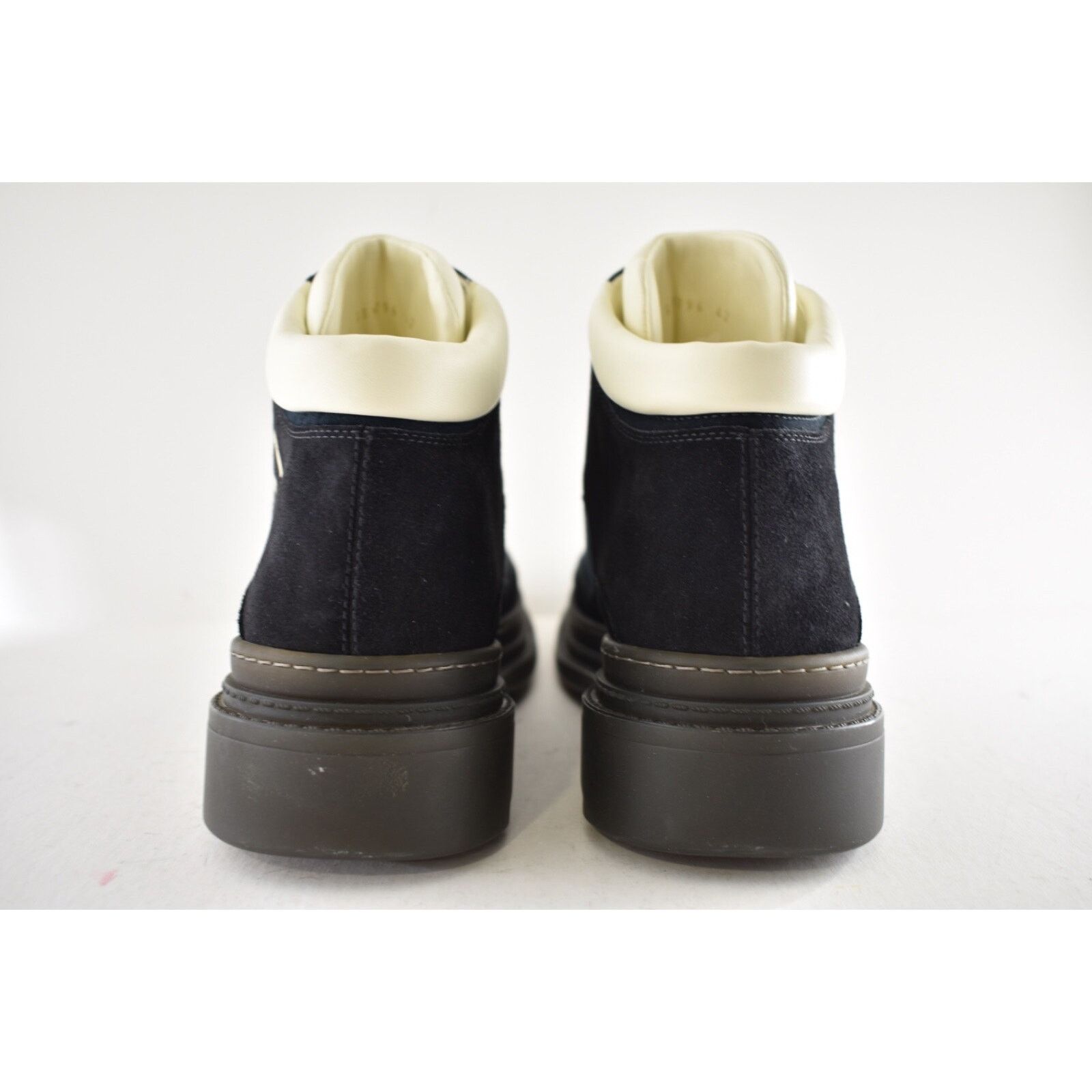 Chanel Chanel 23C Blue Black CC Combat Lace Up Tie Ankle Short Size US 12 / IT 42 - 13 Thumbnail