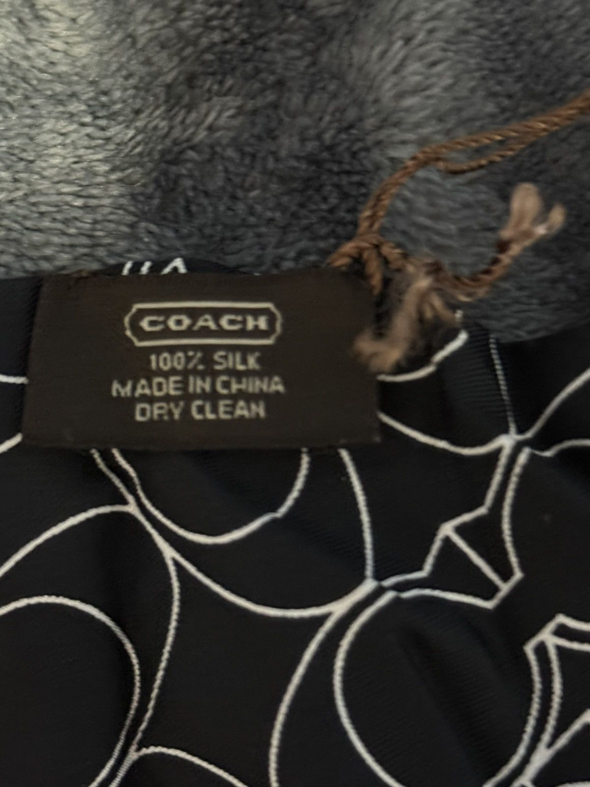 Coach Ombre Signature Ponytail Silk Purse Scarf Size ONE SIZE - 4 Thumbnail