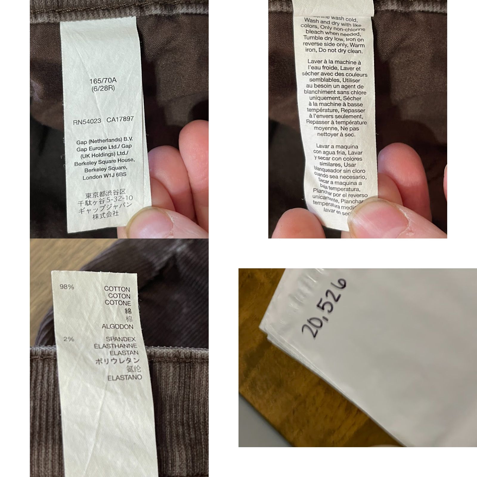 Gap Gap Jeans Women's Size 6/28 Brown Premium Skinny Straight Leg Regular Inseam 28" Dark Wash Size 28" / US 6 / IT 42 - 8 Thumbnail