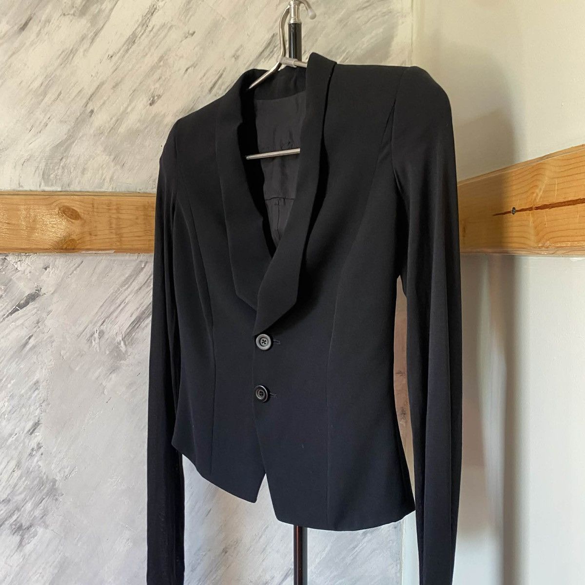 Rick Owens Rick Owens SS17 Black Wool Blazer Size M / US 6-8 / IT 42-44 - 2 Thumbnail