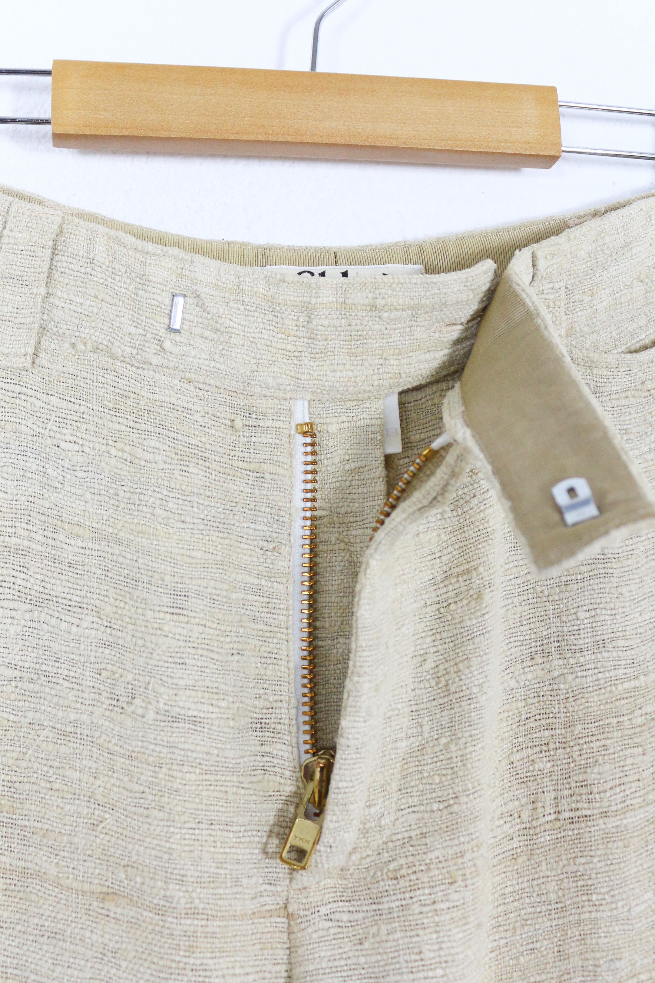 Chloe Chloe Ecru Beige Silk Unstructured Trousers Pants 38 Size 27" / US 4 / IT 40 - 4 Thumbnail