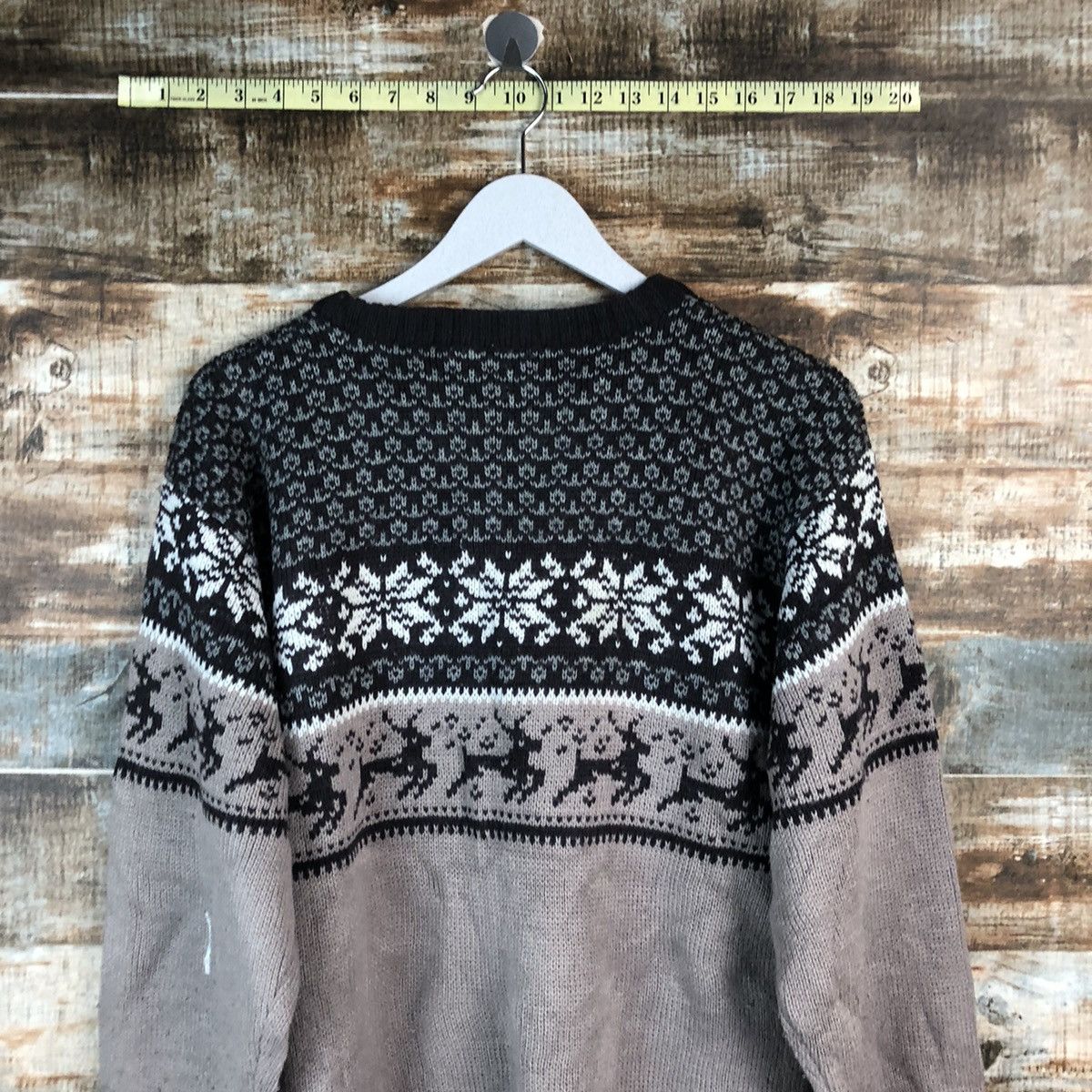 Homespun Knitwear × Japanese Brand Will Pips Brown vintage Knitwear #A2347 Size US L / EU 52-54 / 3 - 13 Thumbnail