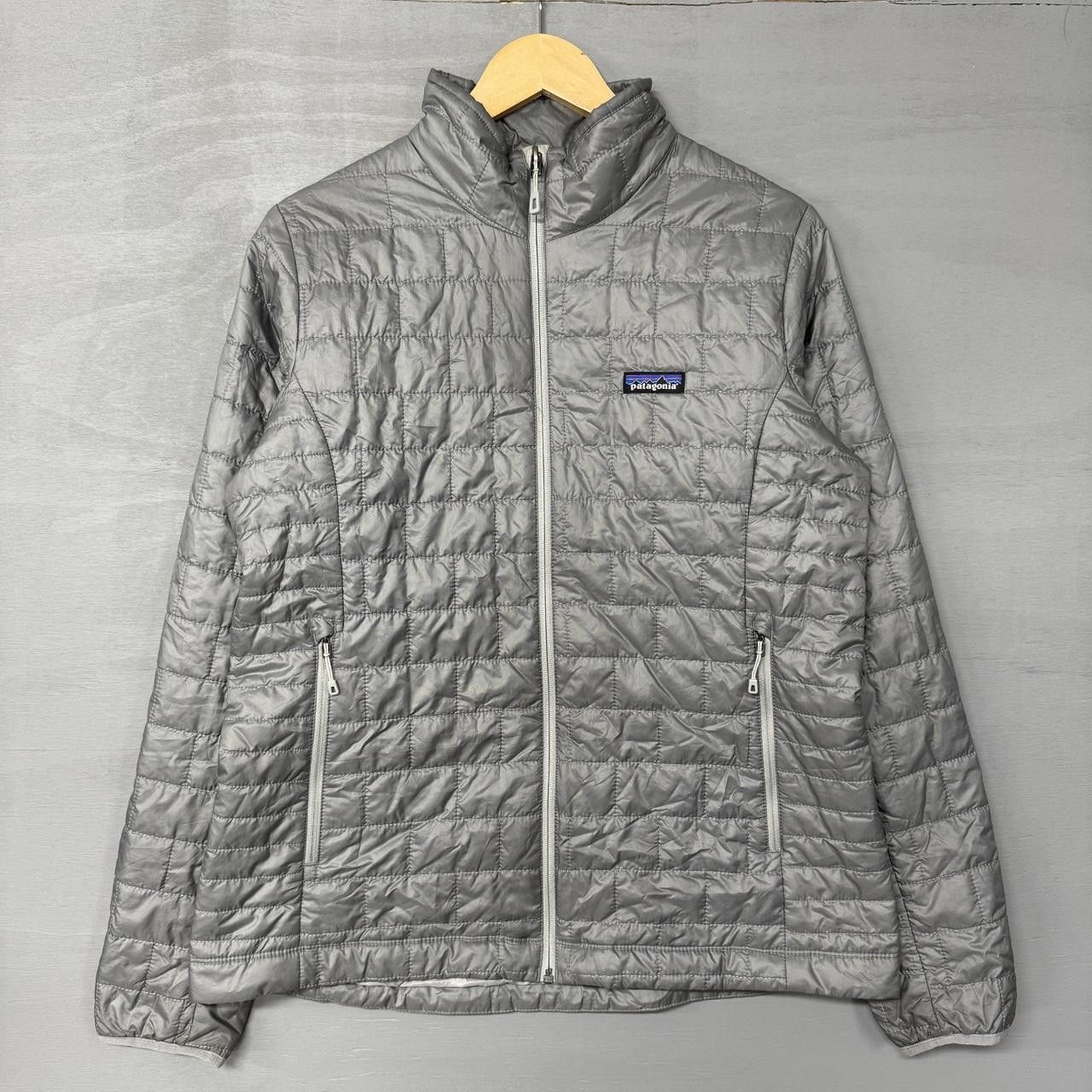 Patagonia Nano Puff Grey Zip Up Jacket Women's Large