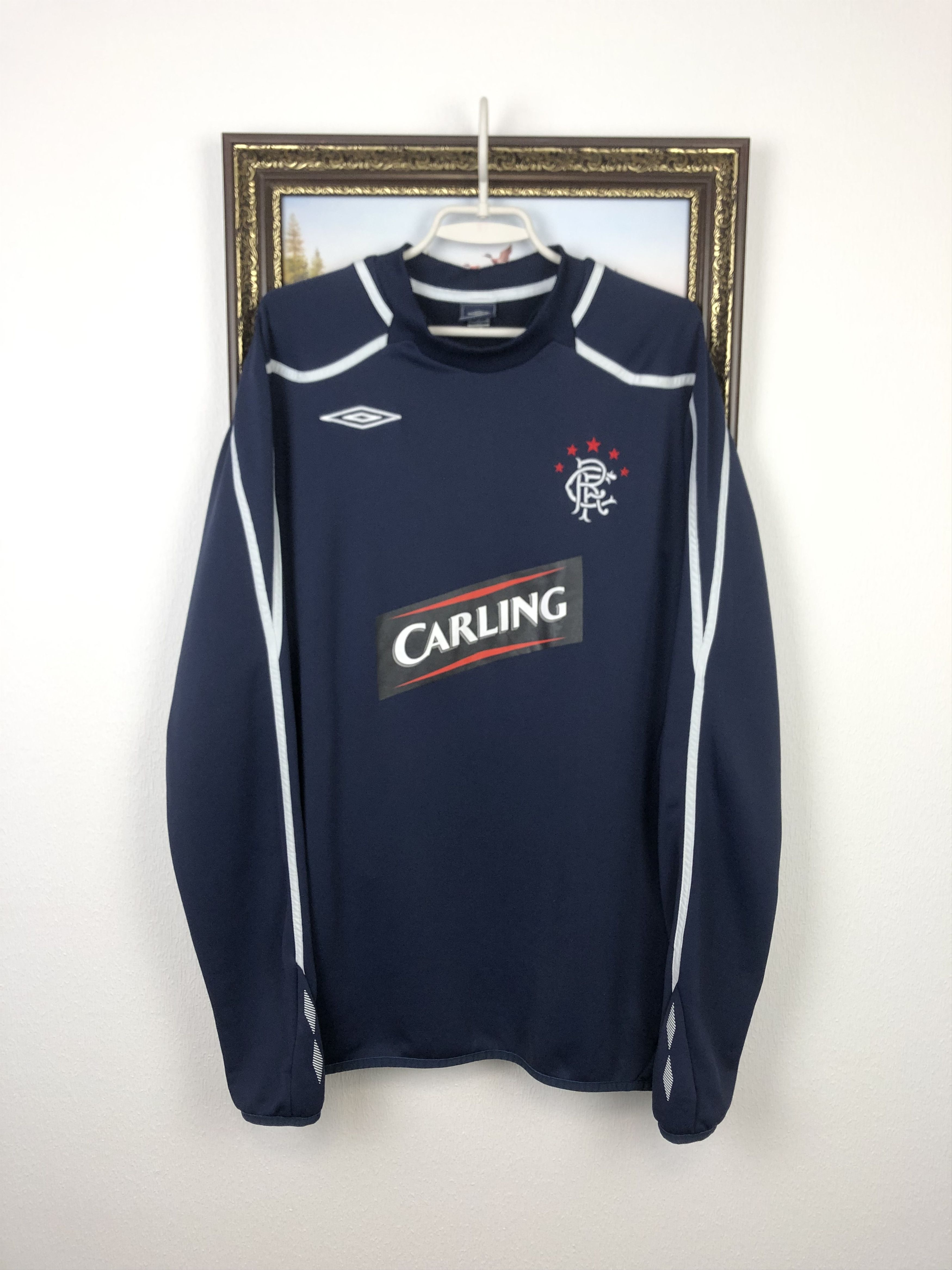 Umbro Vintage Umbro Glasgow Rangers Football Sweatshirt Train Size US XL / EU 56 / 4 - 1 Thumbnail