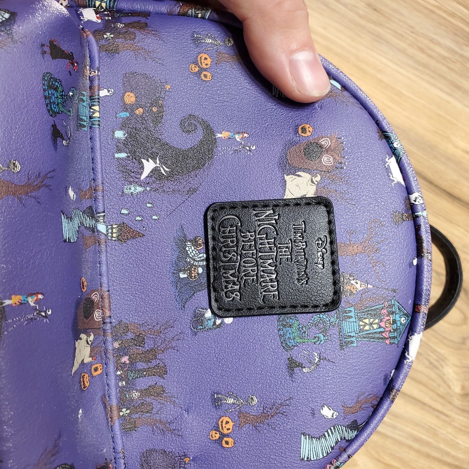 Disney Disney Loungfly Nightmare Before Christmas Backpack Purple Size ONE SIZE - 5 Thumbnail