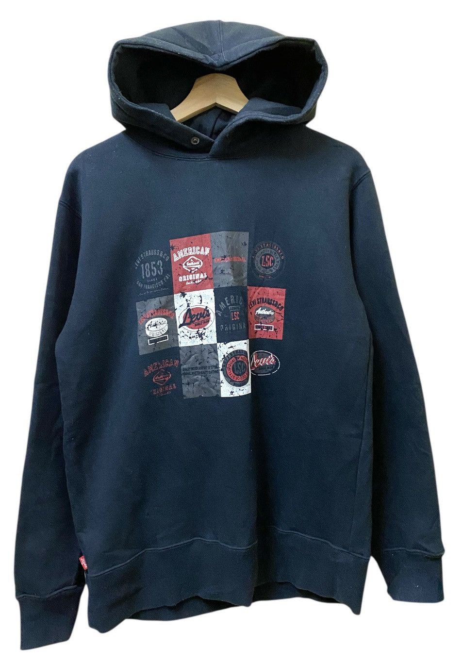 Levi's Vintage Clothing Levis Red Tab Hoodie Black Colour Size US L / EU 52-54 / 3 - 1 Thumbnail