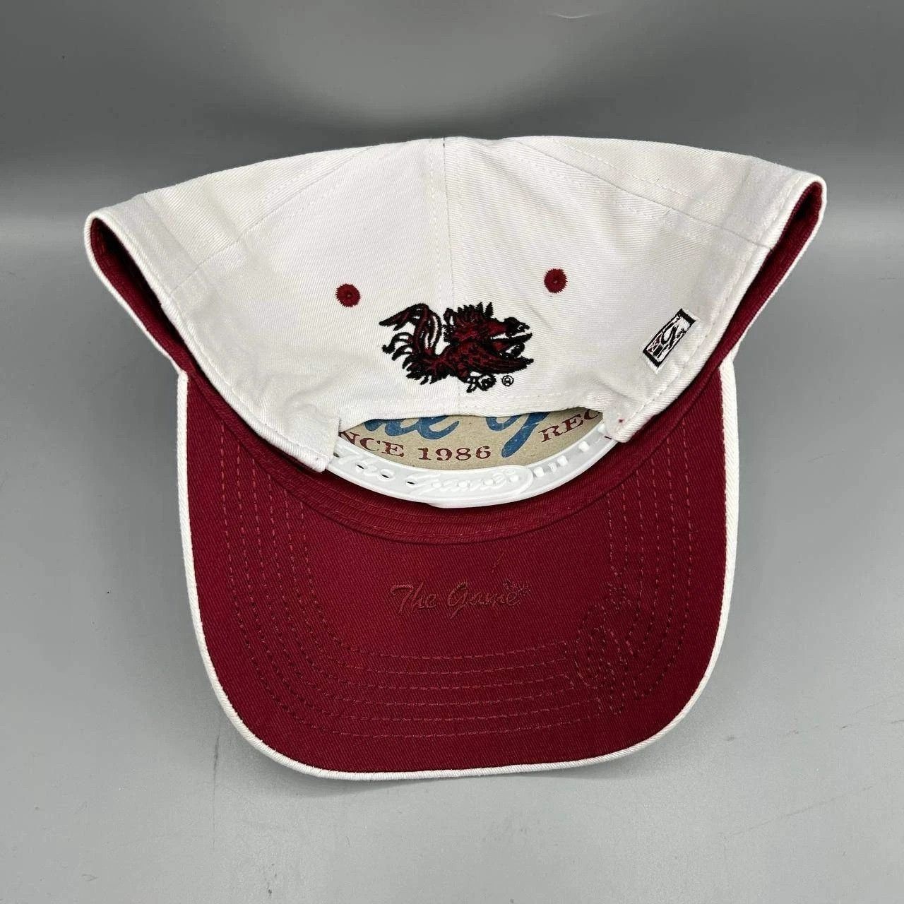 The Game South Carolina Gamecocks Hat Men White Red Snap Back Cotton Size ONE SIZE - 7 Thumbnail