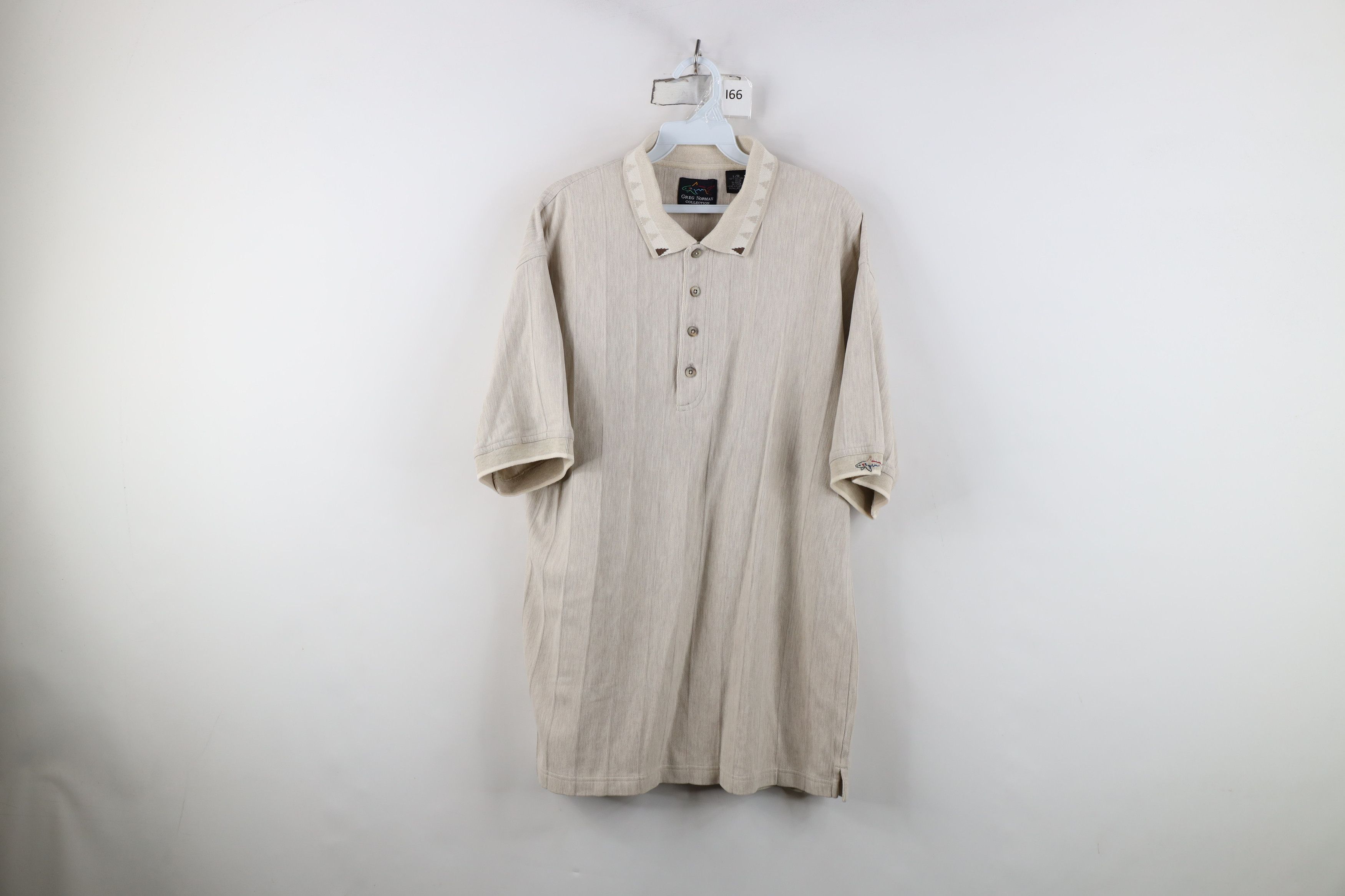 Vintage Vintage 90s Streetwear Geometric Knit Golf Polo Shirt Size US L / EU 52-54 / 3 - 1 Thumbnail
