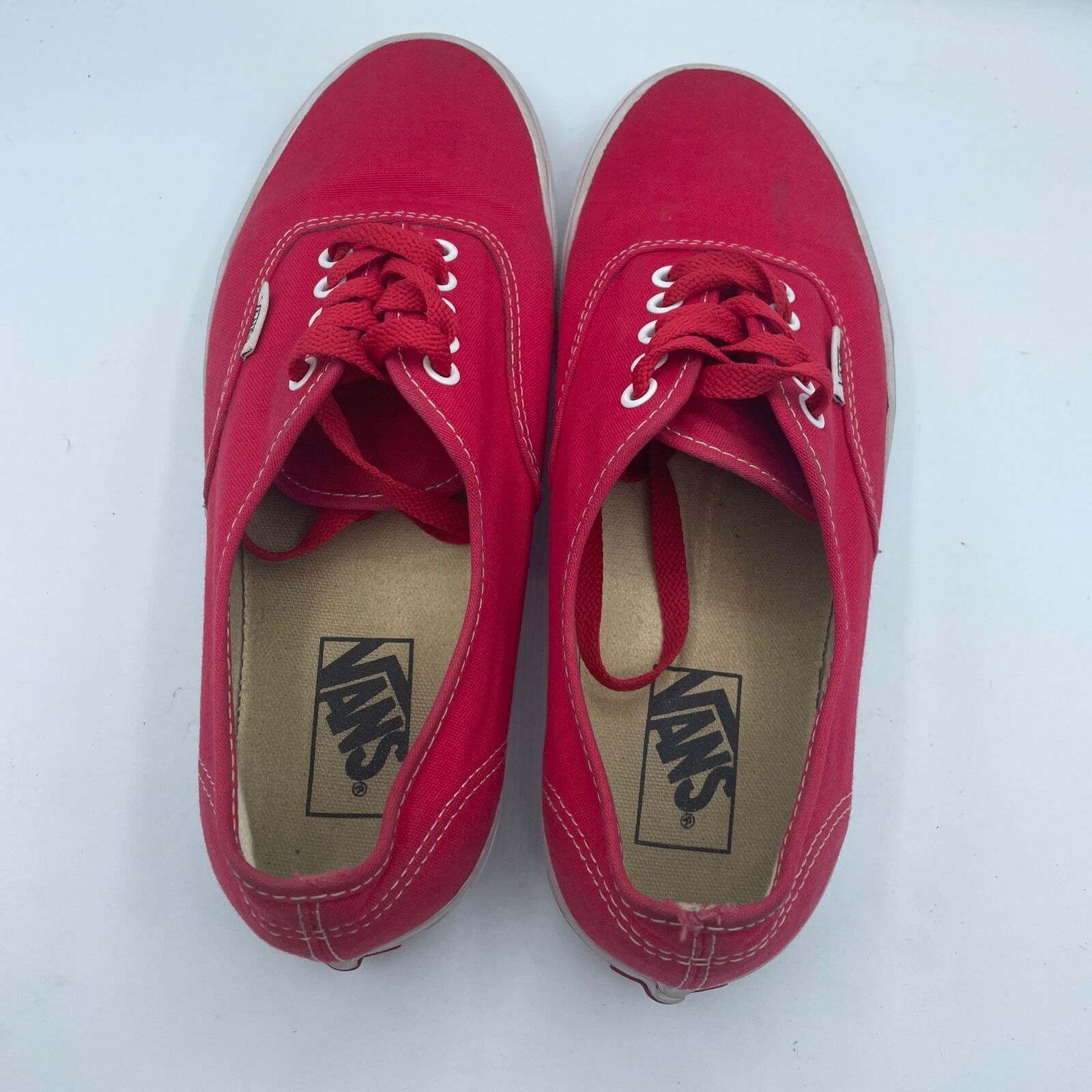 Vans Vans Authentic Low Red Canvas Shoes Skateboard Casual Mens 8 Size US 8 / EU 41 - 7 Thumbnail