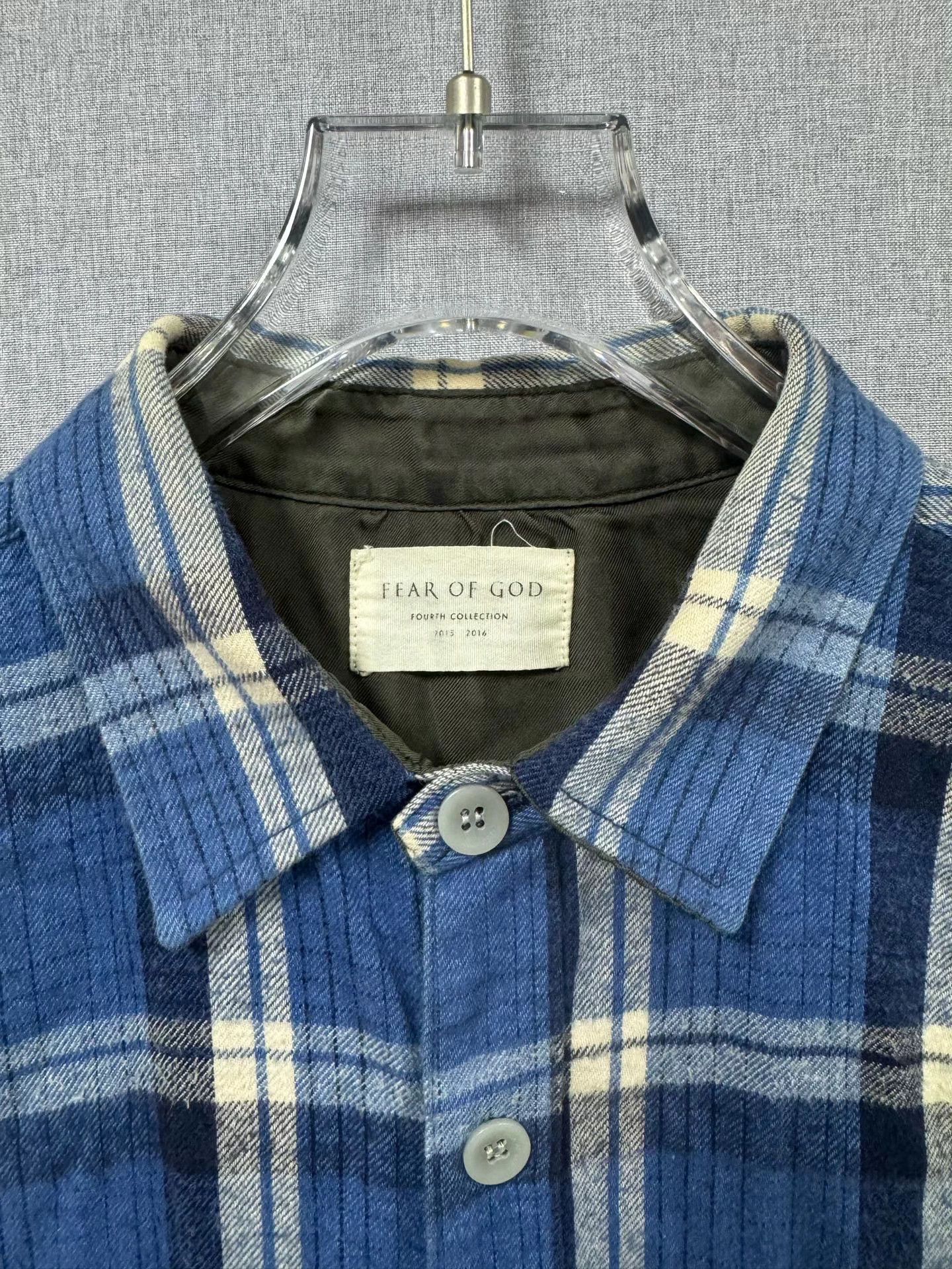 Fear of God Fear of God 4 Black Blue Plaid Shirt Vest M Size US M / EU 48-50 / 2 - 4 Thumbnail