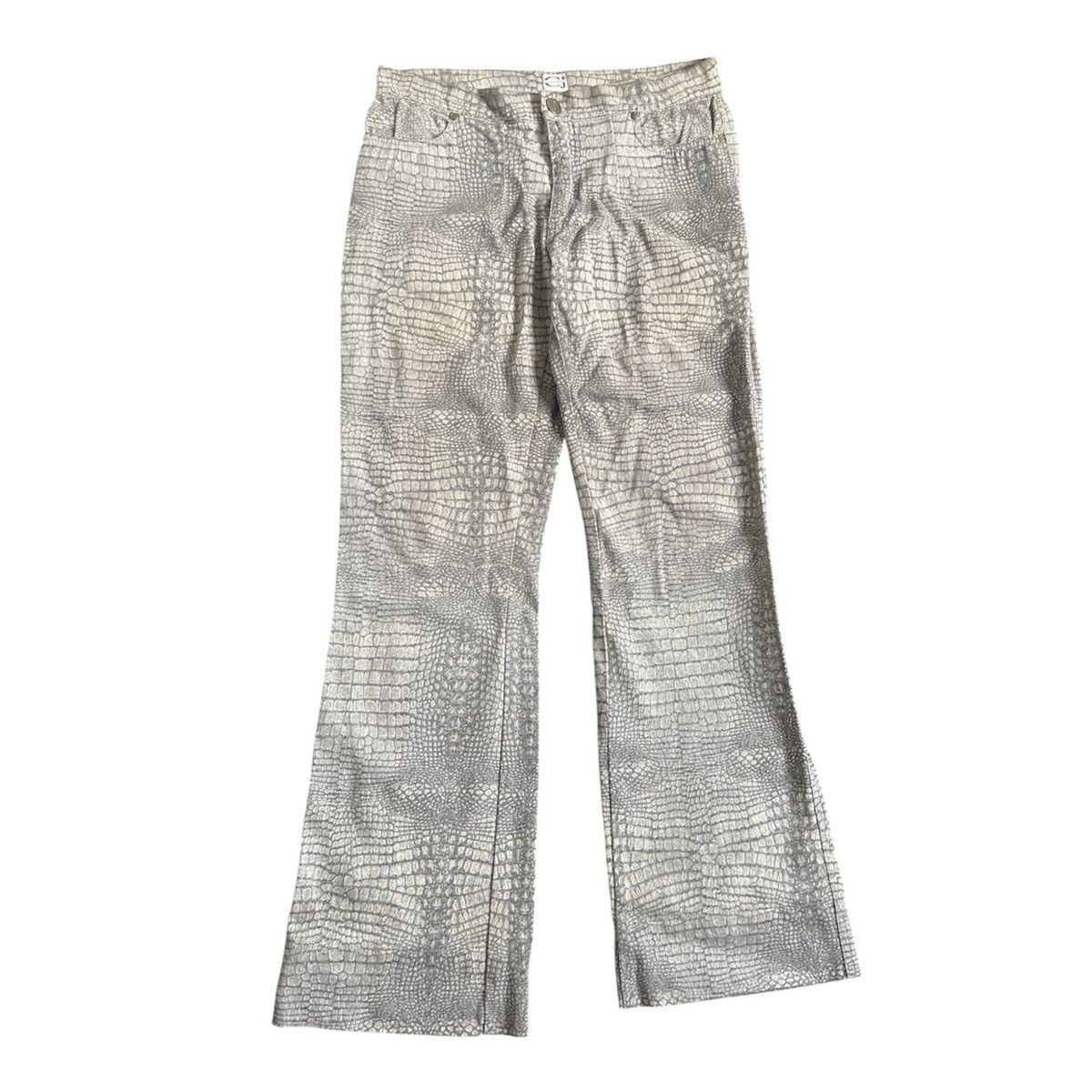 Roberto Cavalli VINTAGE ROBERTO CAVALLI CROCODILE ALLIGATOR JEANS print Size 29" - 1 Thumbnail