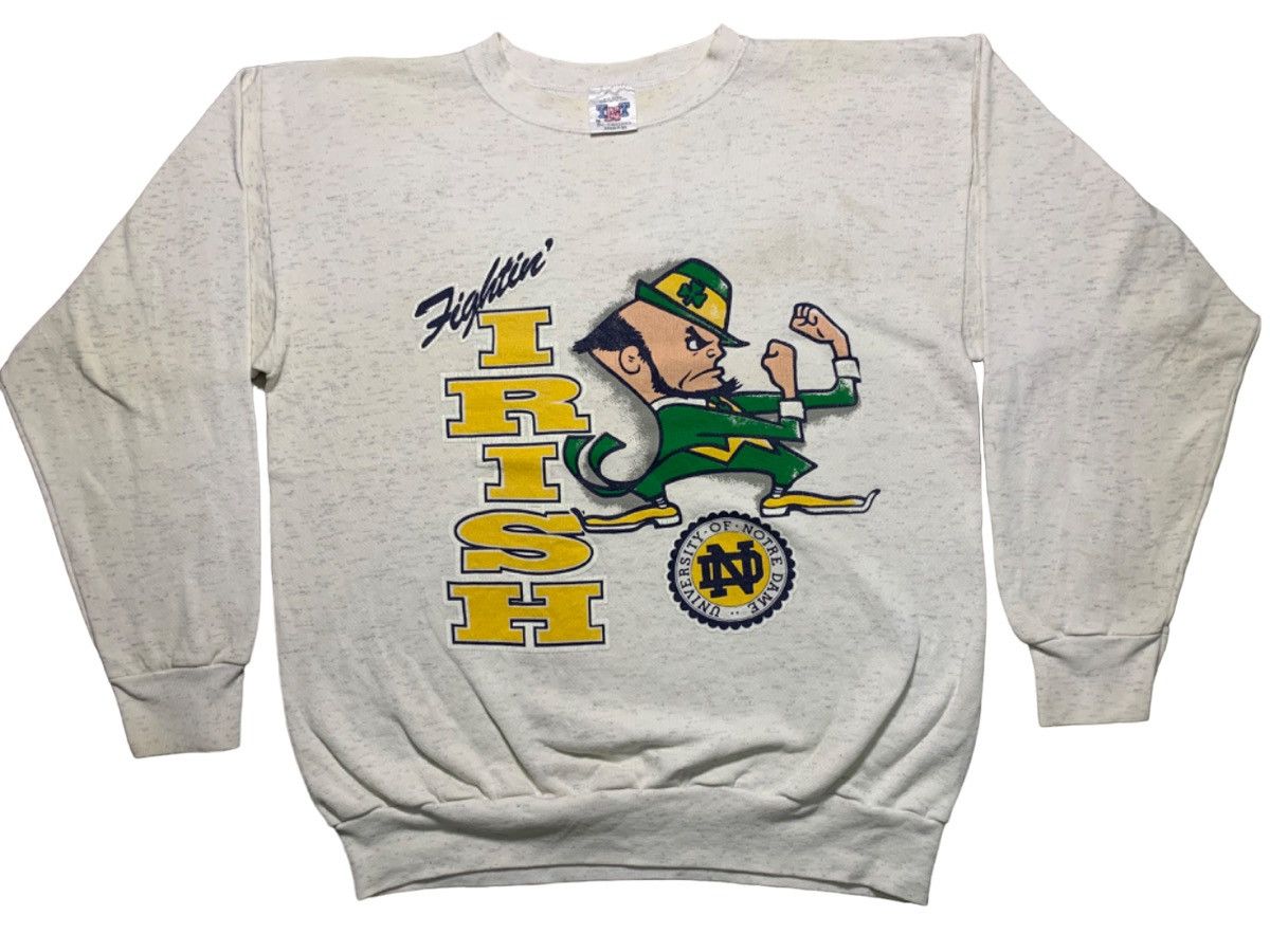 NCAA 90s FIGHTING IRISH NOTRE DAME UNIVERSITY RARE DESIGN Size US XL / EU 56 / 4 - 1 Thumbnail