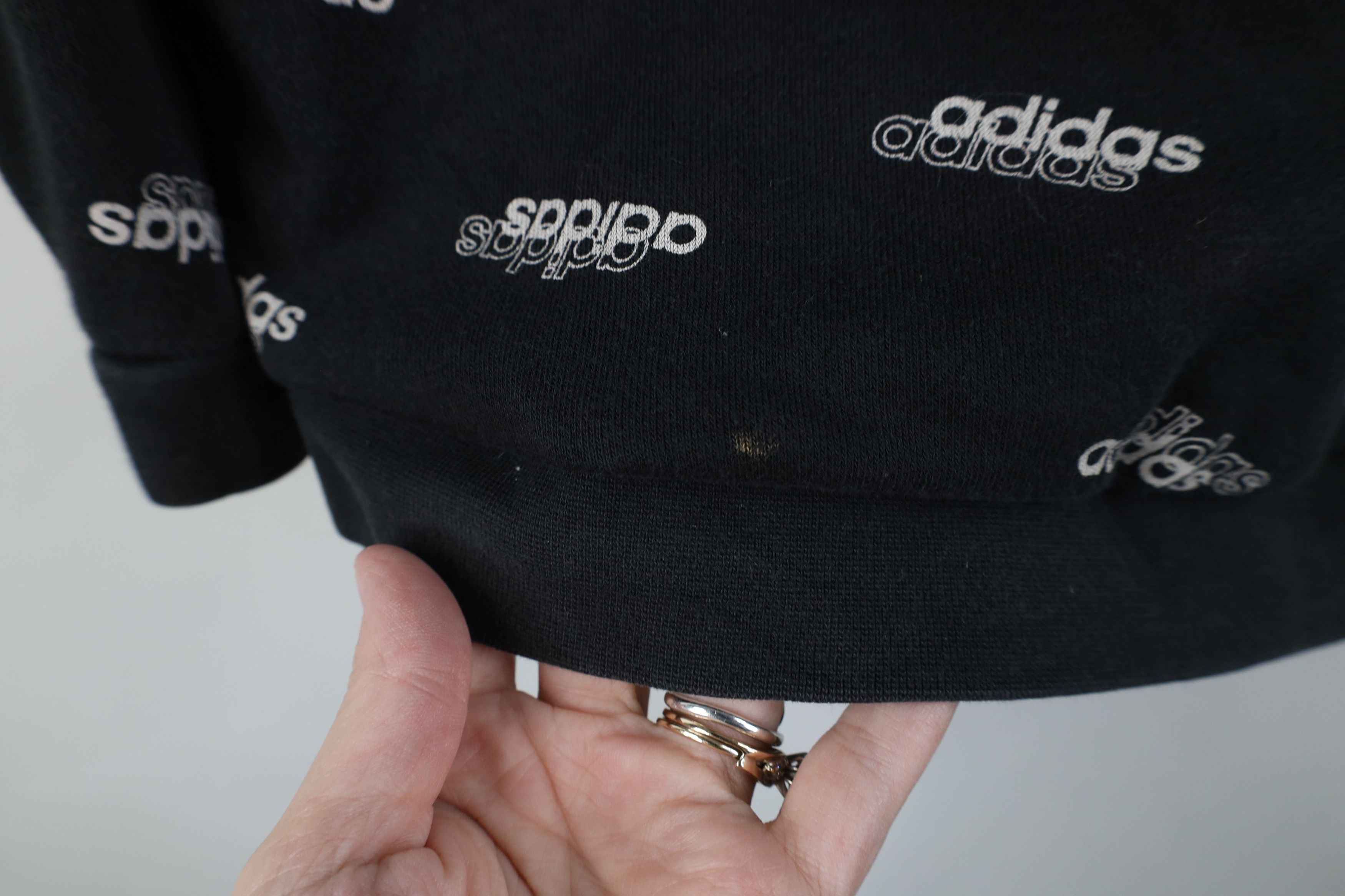 Adidas Y2K Adidas Spell Out All Over Print Hoodie Sweatshirt Size M / US 6-8 / IT 42-44 - 11 Thumbnail
