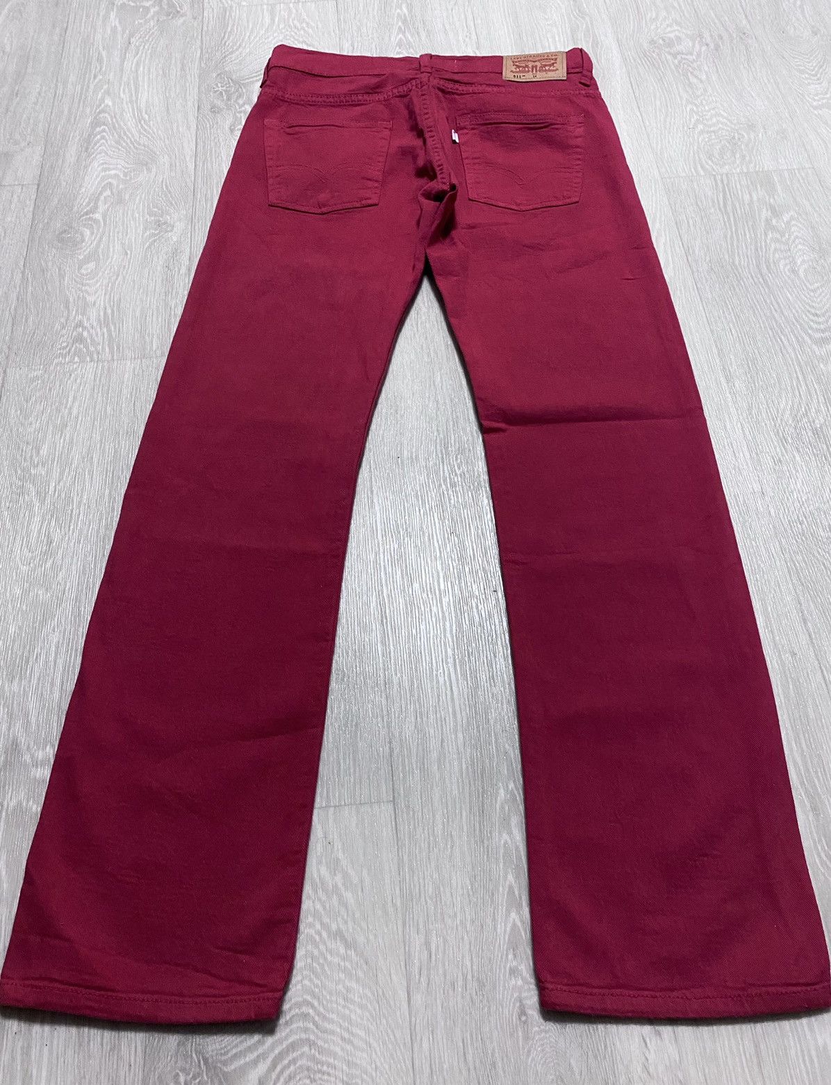 Levi's Women’s Junior Levi’s 511 Slim Vintage Red Jeans Denim Size 28" / US 6 / IT 42 - 4 Thumbnail