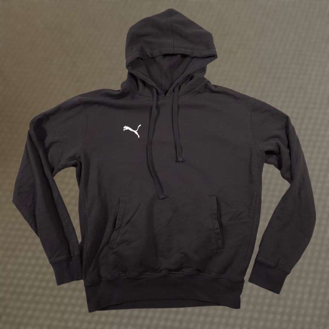 Puma PUMA Hoodie Mens L Black Pullover Fleece Sweatshirt Embroidered Logo Chest Size US L / EU 52-54 / 3 - 1 Thumbnail