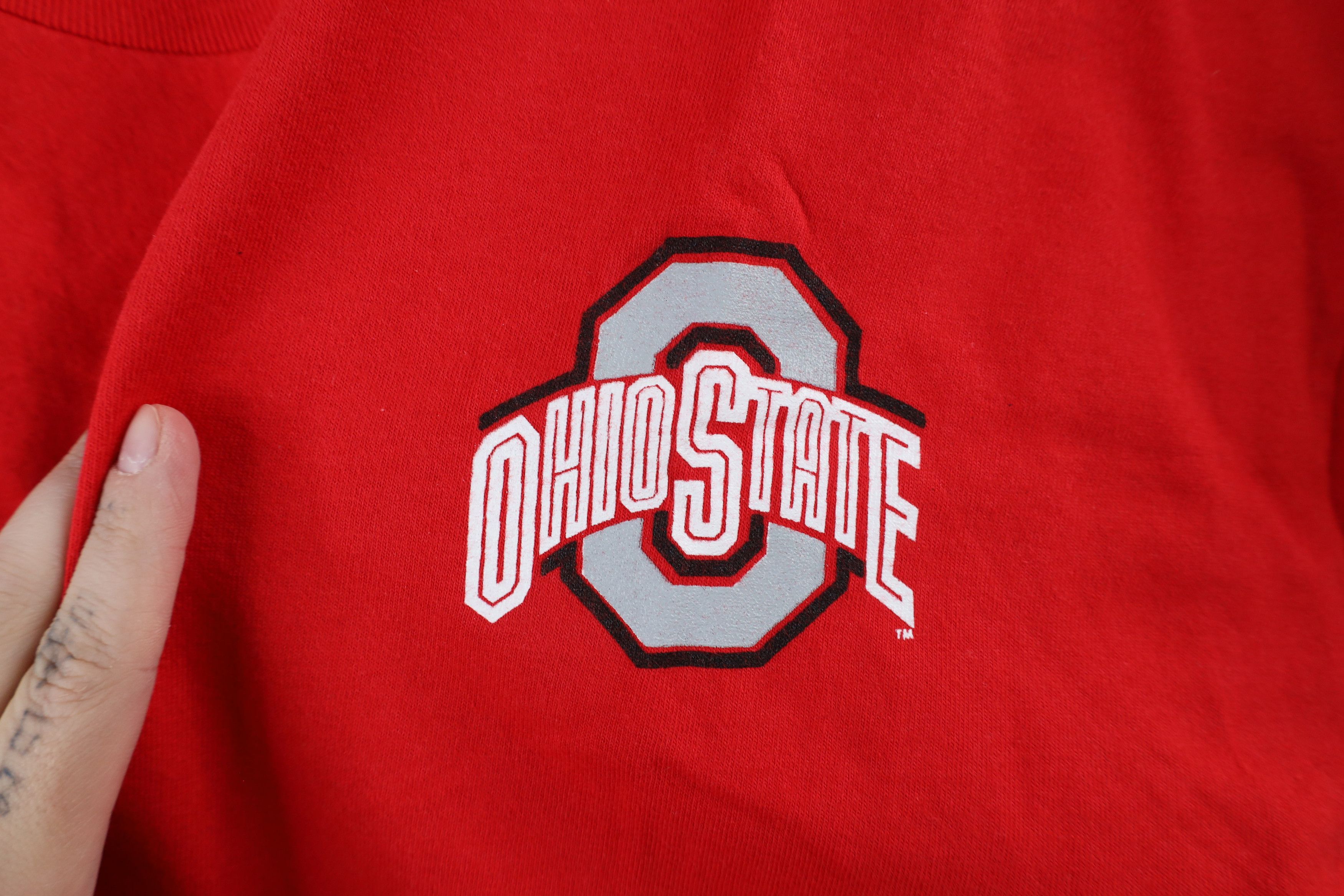 Vintage Vintage 90s State University Buckeyes Heavyweight T-Shirt Size US XL / EU 56 / 4 - 4 Thumbnail