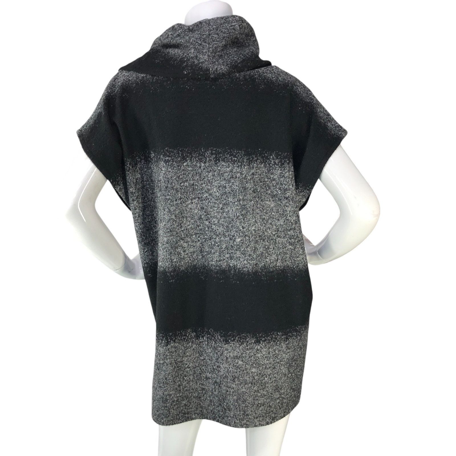 Bryn Walker Bryn Walker Size S Sweater Knit Tunic Cowl Neck Striped Gray Size S / US 4 / IT 40 - 7 Thumbnail