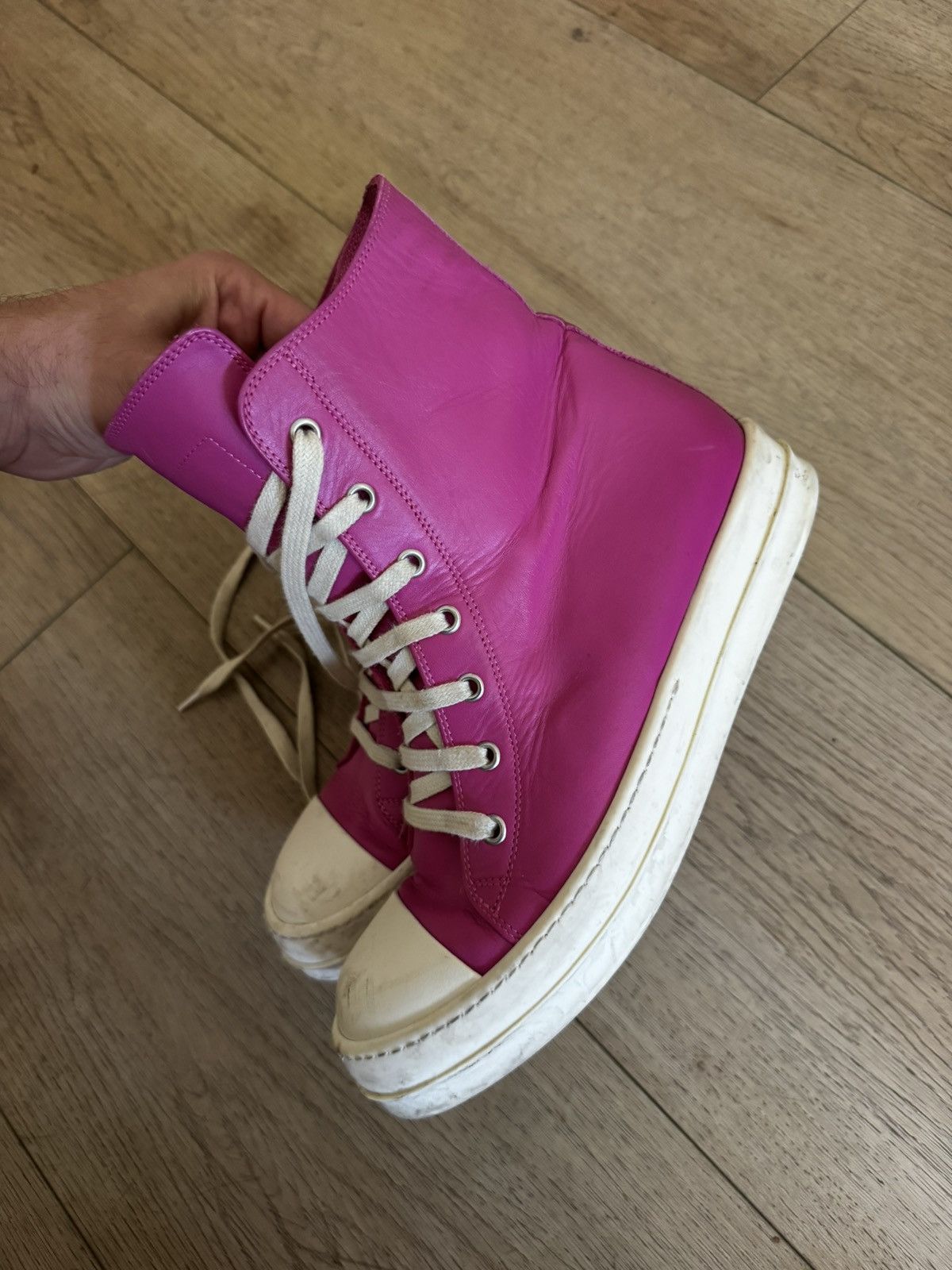 Rick Owens Mainline ramones pink 39 Size US 6 / EU 39 - 8 Thumbnail